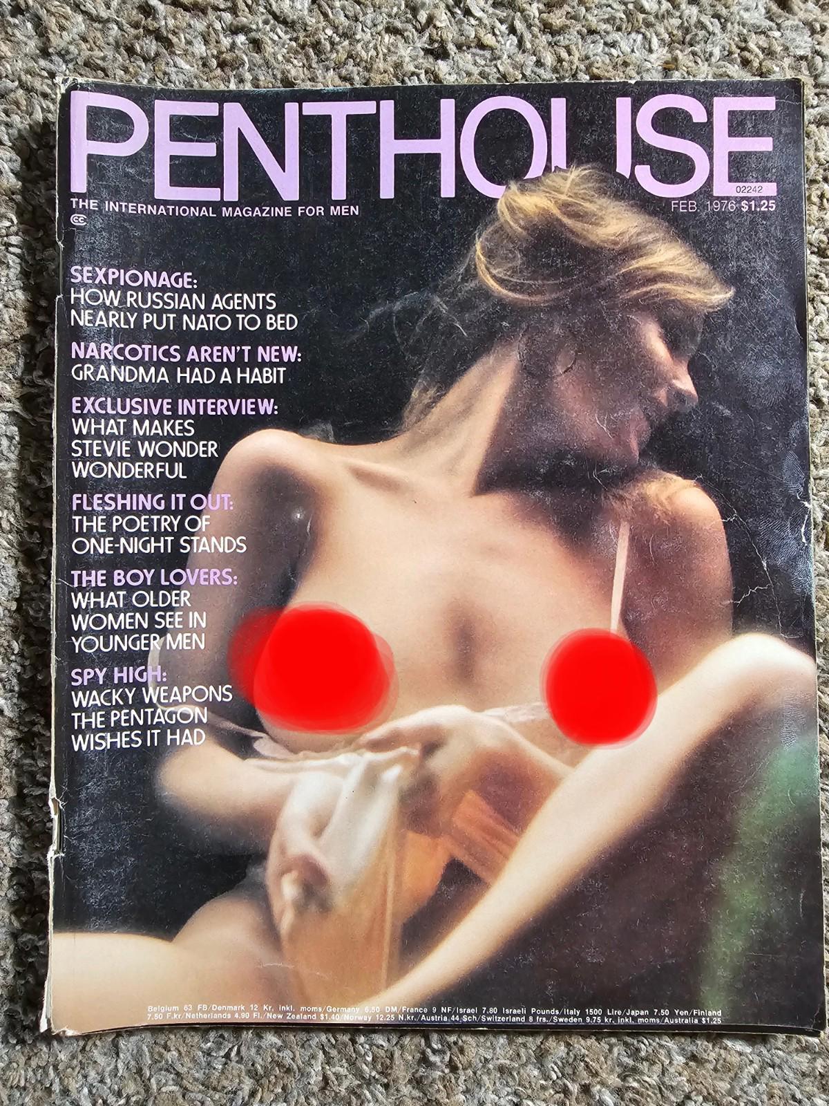 PENTHOUSE February 1976 Feb 76 Amber Lee Stevie Wonder Renault 5 Erik Tarloff