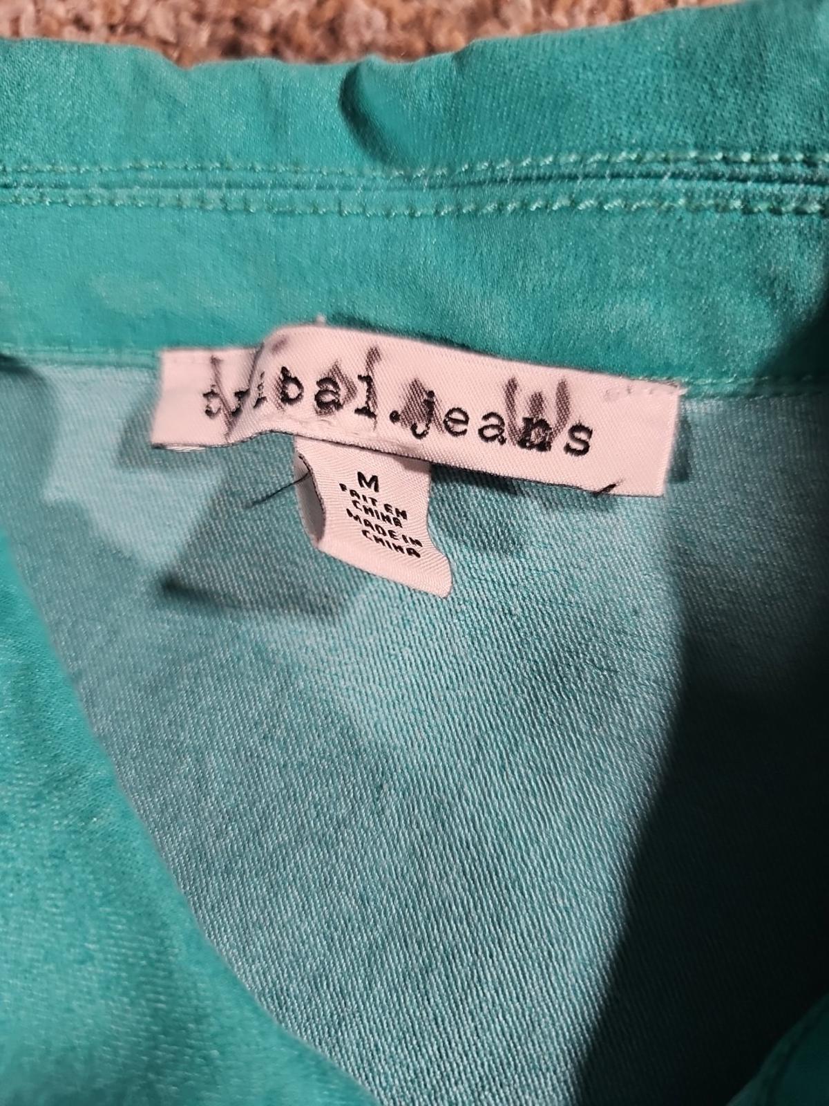 Tribal.Jeans Medium Turquoise Denim Jacket