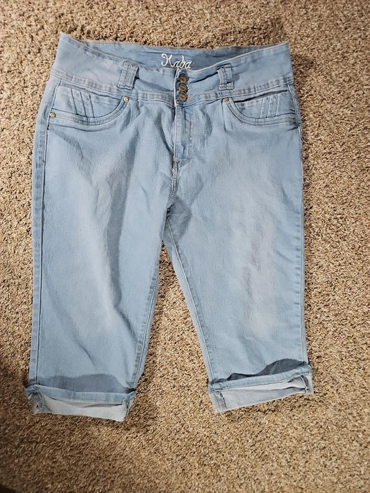 Kaba Jeans Sz 20 Cuffed Capris