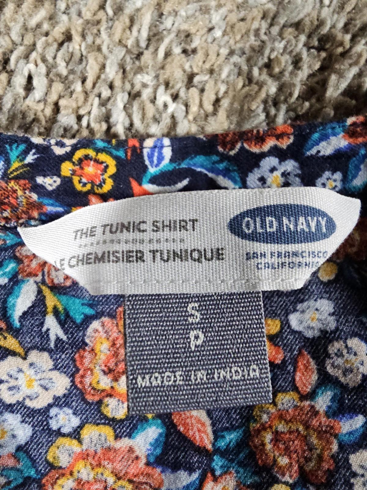 Old Navy Tunic Shirt Floral Lightweight Flowy M