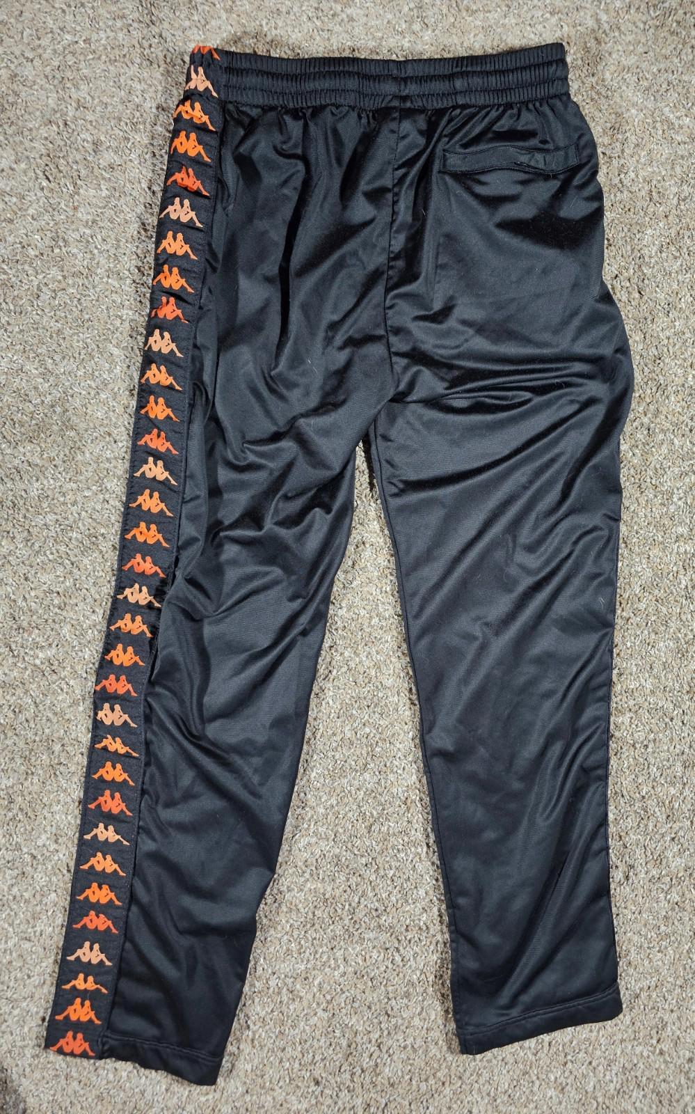 Kappa Back2back Women Logo Black Straight Fit Sweatpants M