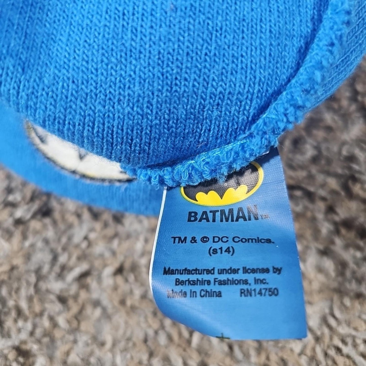 Batman Big Logo 2T-5T DC Comics Knit Watch Winter Beanie Hat