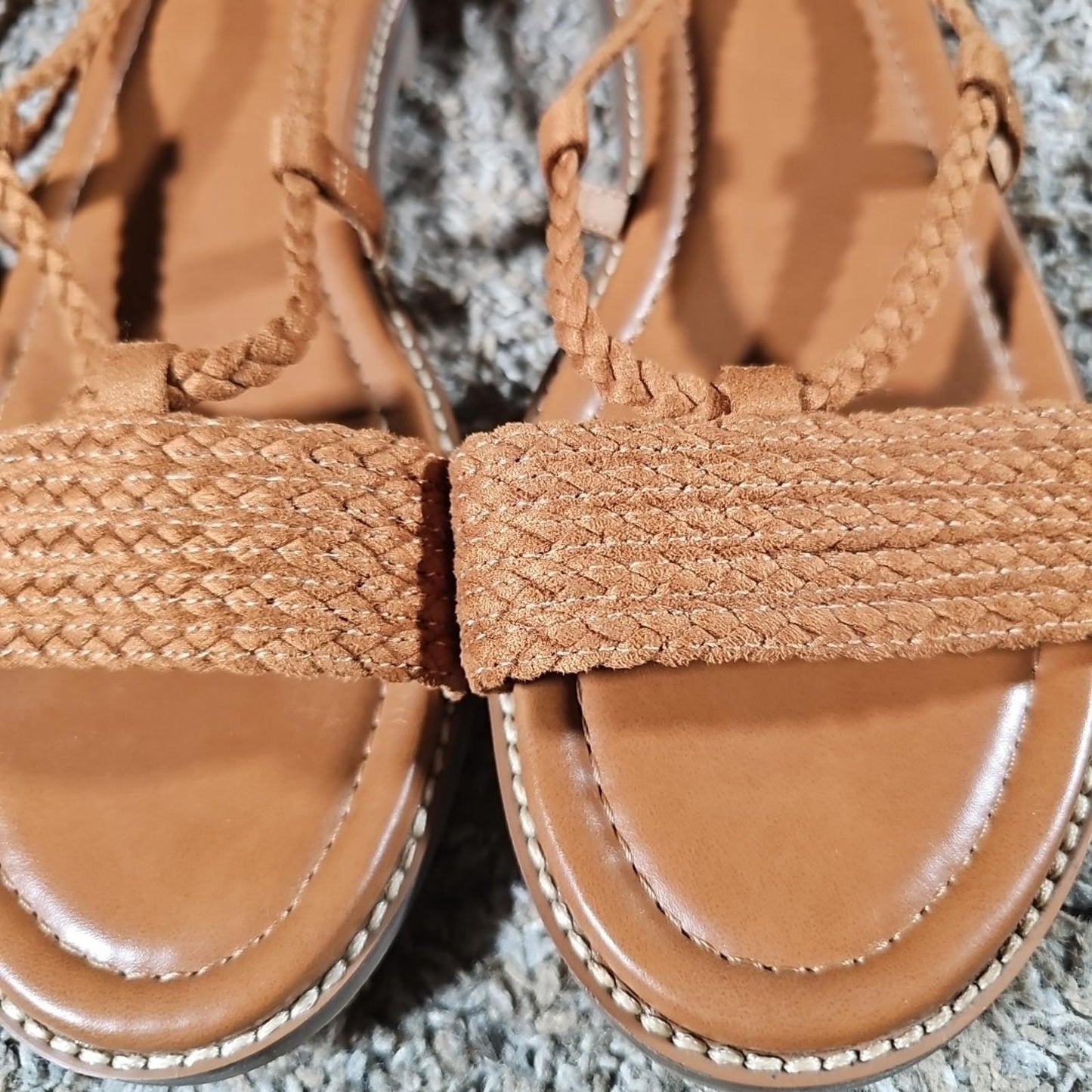 Crown Vintage Preslen 8.5US 39 Gladiator Rope Strap Sandals