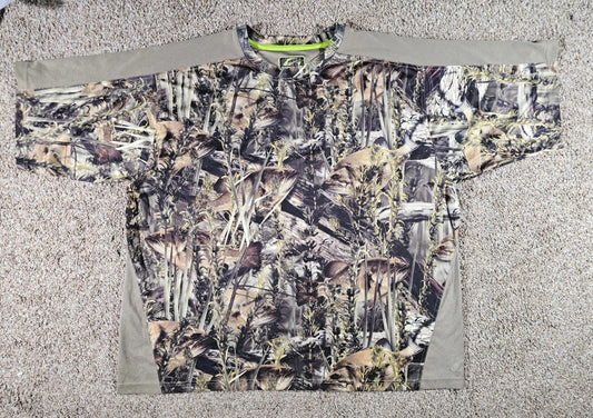 Men's Fishouflage 3XL Camo/Bass Riptide Shirt UPF 40+
