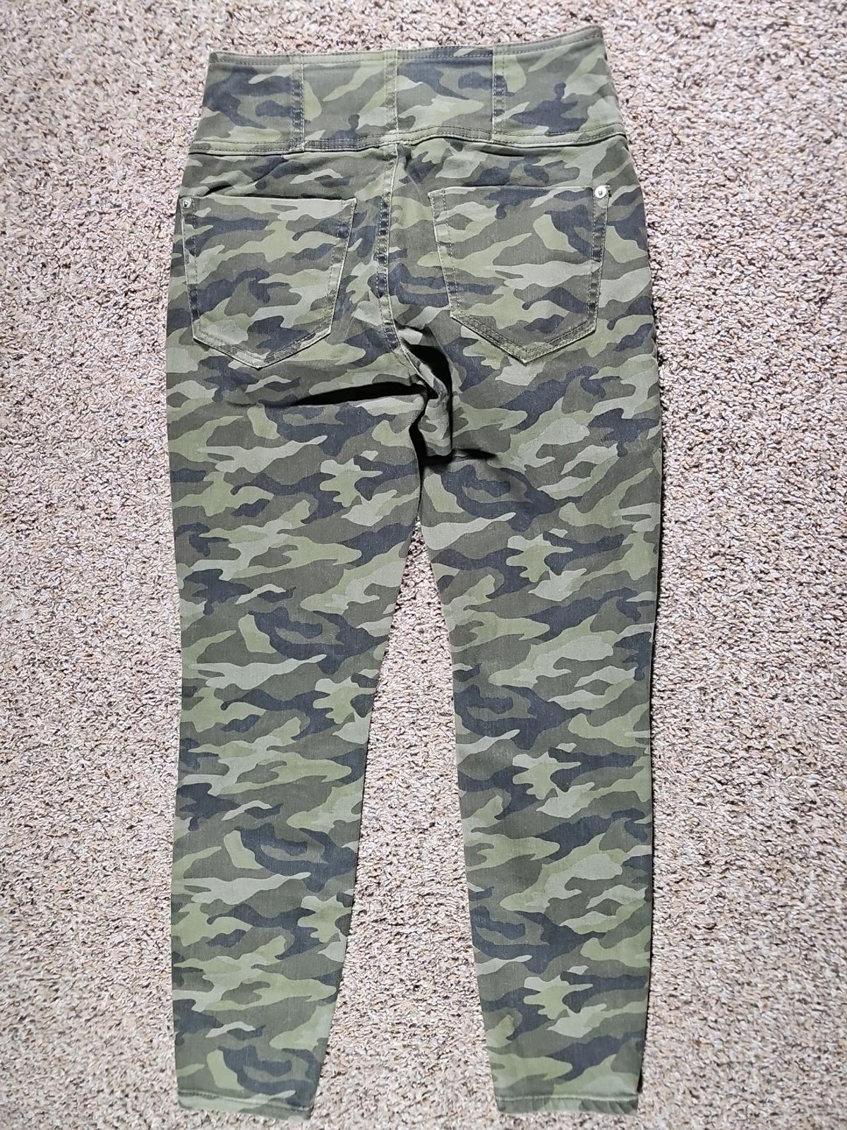 NOBO green camo highrise sculpting skinny jeans women/teen 7