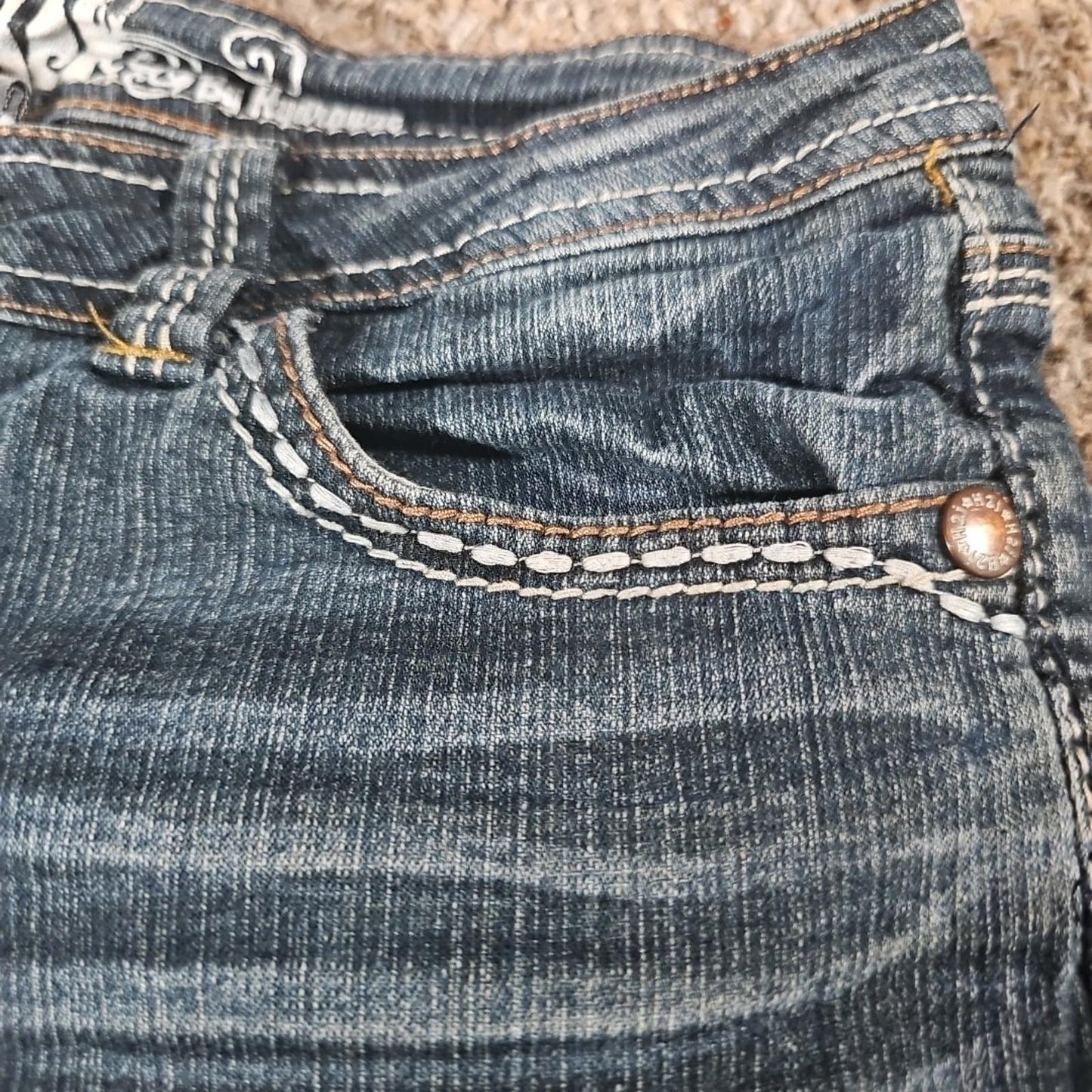 H2J By Hydraulic Cuffed Denim Shorts sz 5/6
