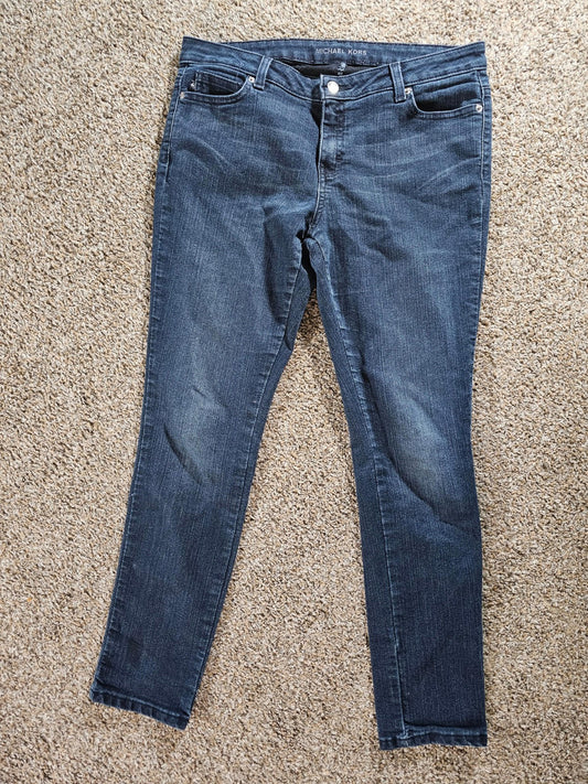 MK Michael Kors Womens sz 10 Tapered Mid Rise Stretch Jeans