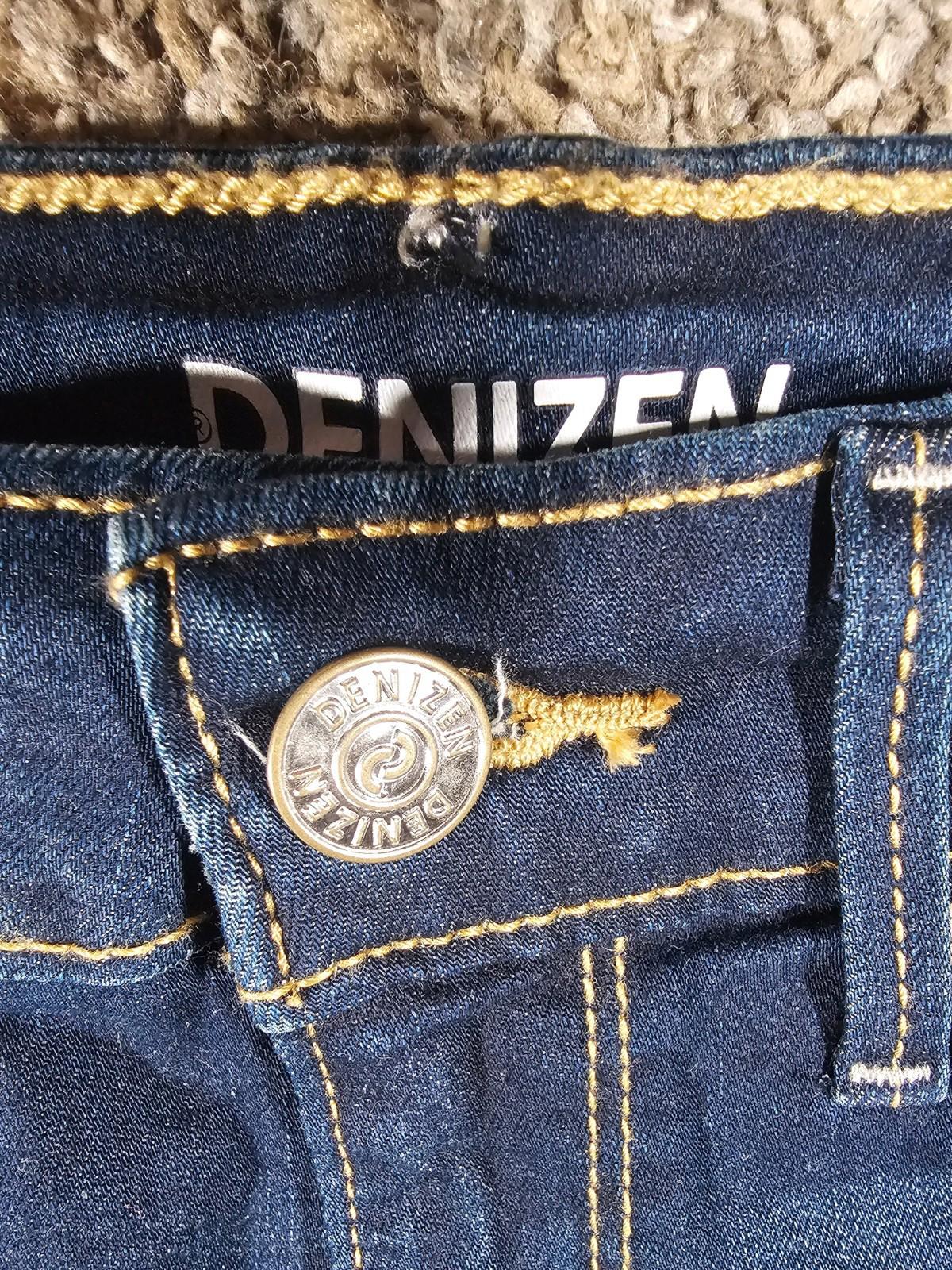 Levi's Denizen Juniors Denim High Rise Shortie Shorts Cuff 7