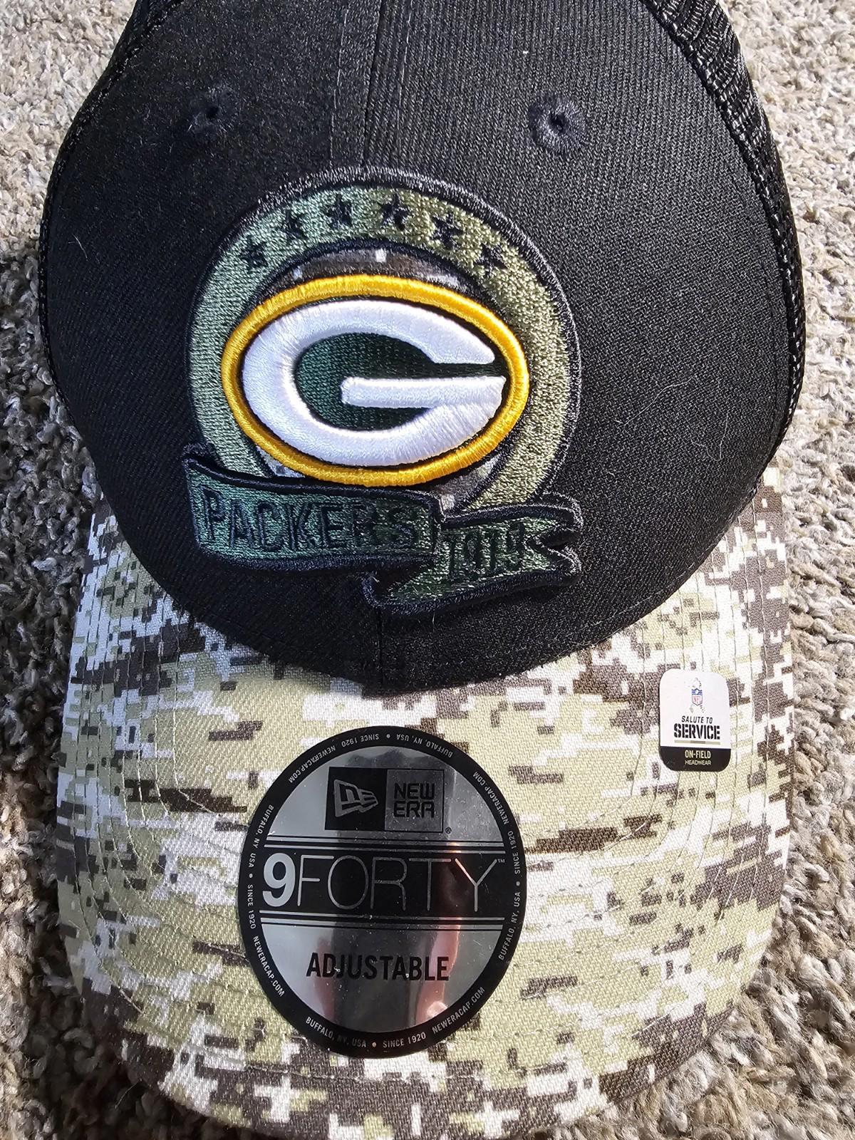 New Era 9Forty Salute To Service Green Bay Packers Hat NWT