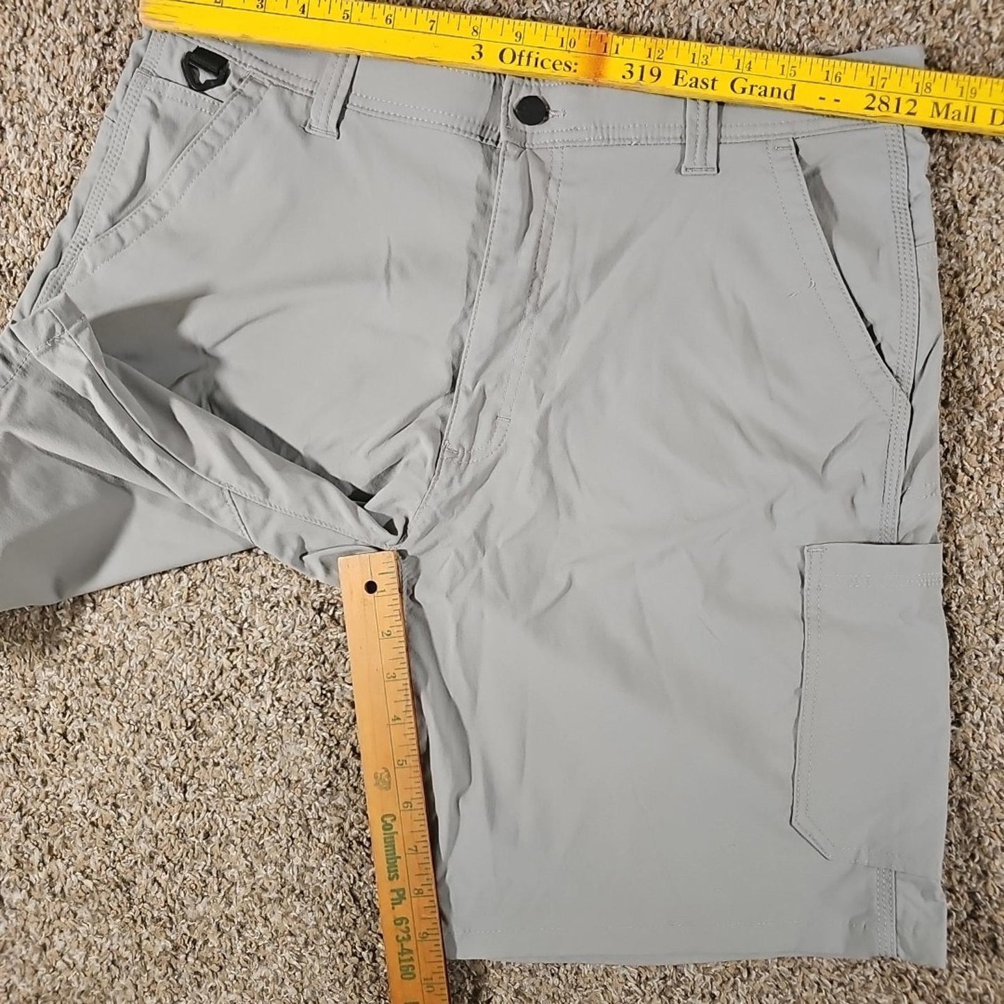 Wrangler Sz 36 Nylon Gray Hiking Shorts