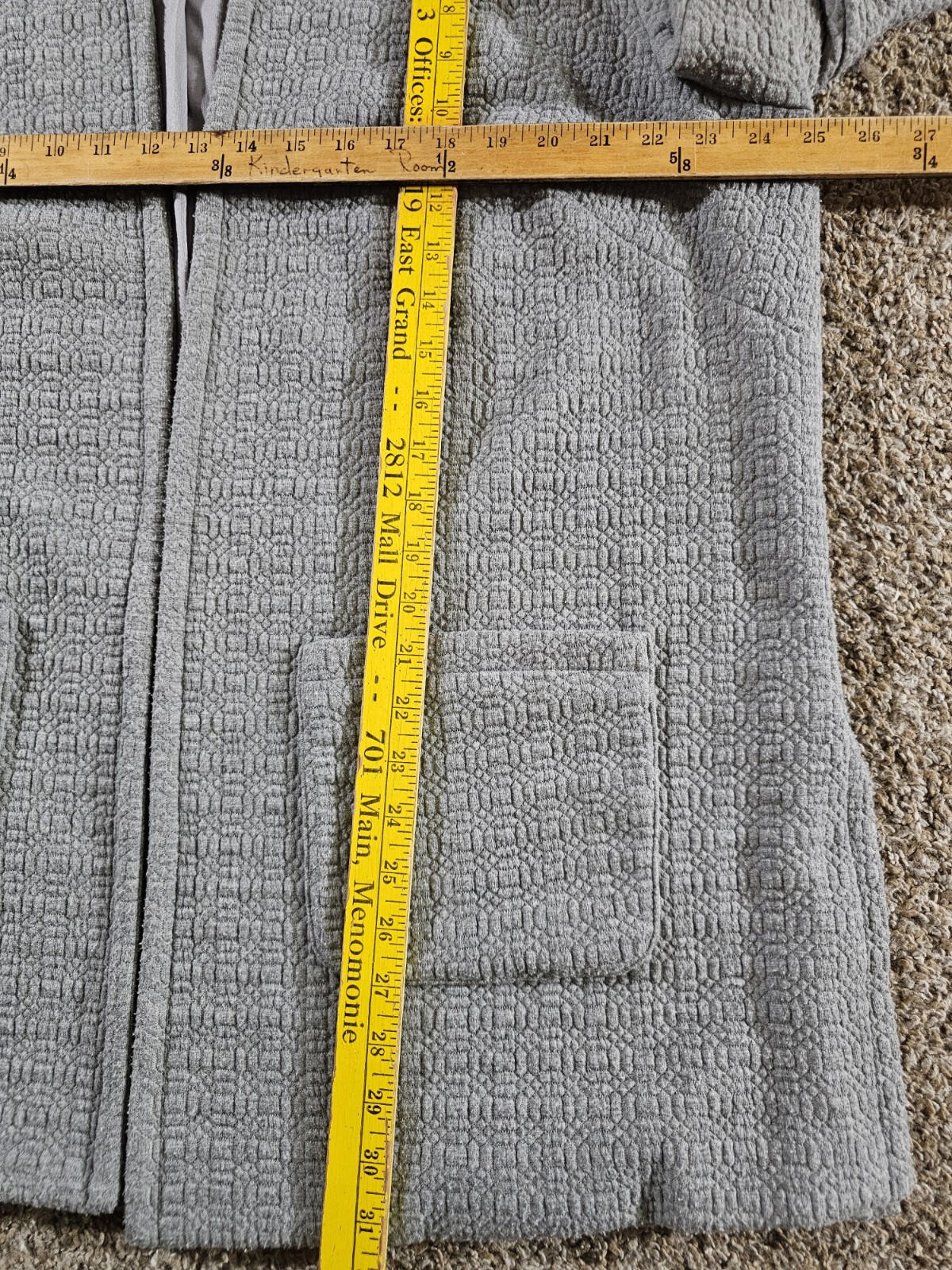 Roz & Ali full zip sweater gray 2X