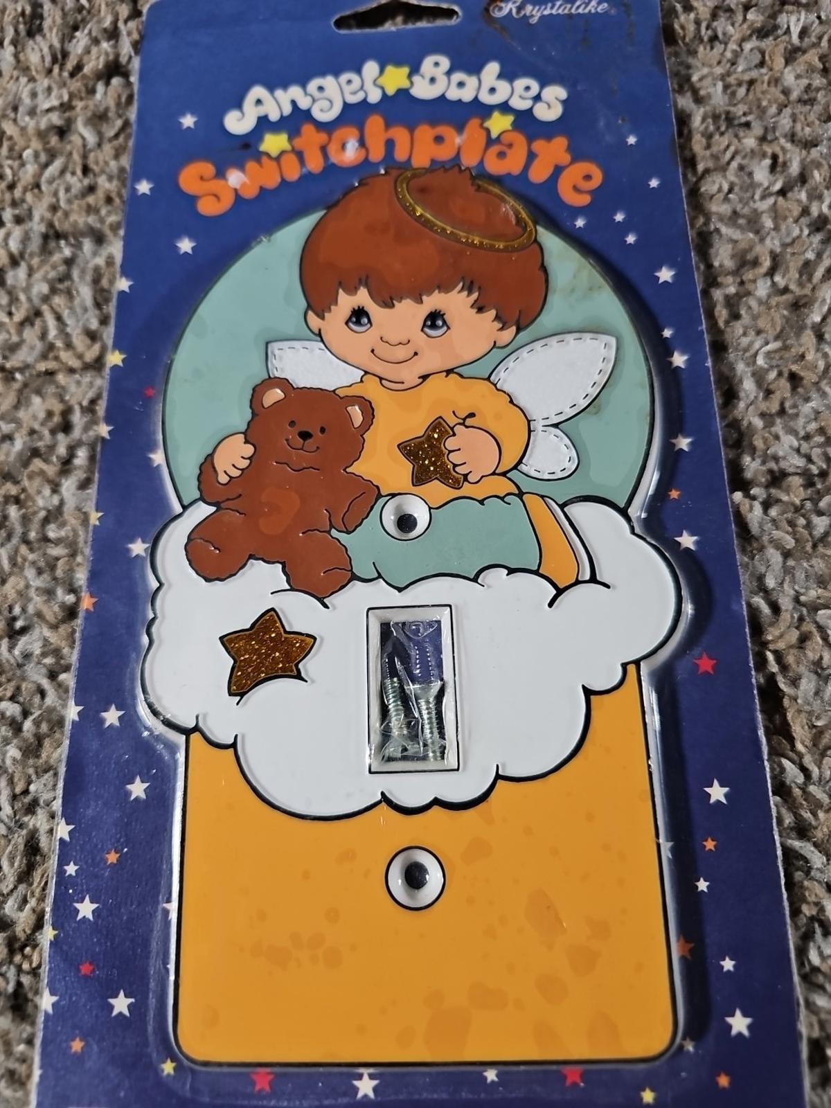 Vintage Angel Babes Cherub Boy Light Switch Plate USA MADE