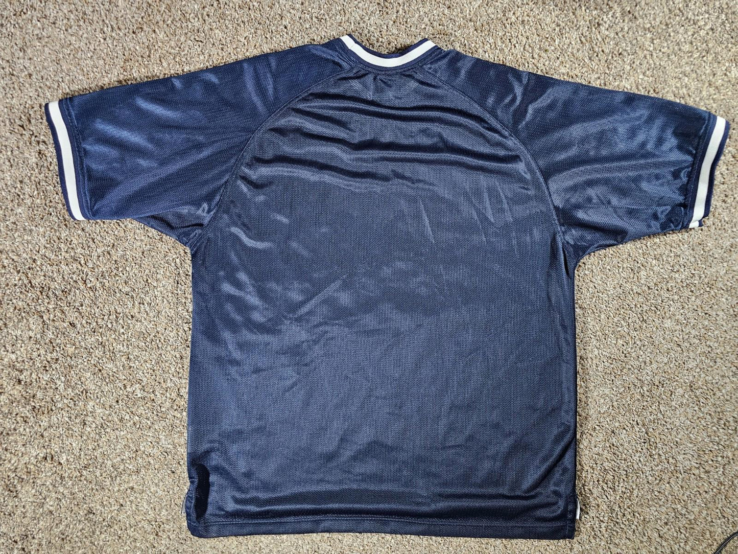 Vintage Nike Mesh Shirt M Blue Jersey Shirt Y2K Skater Retro