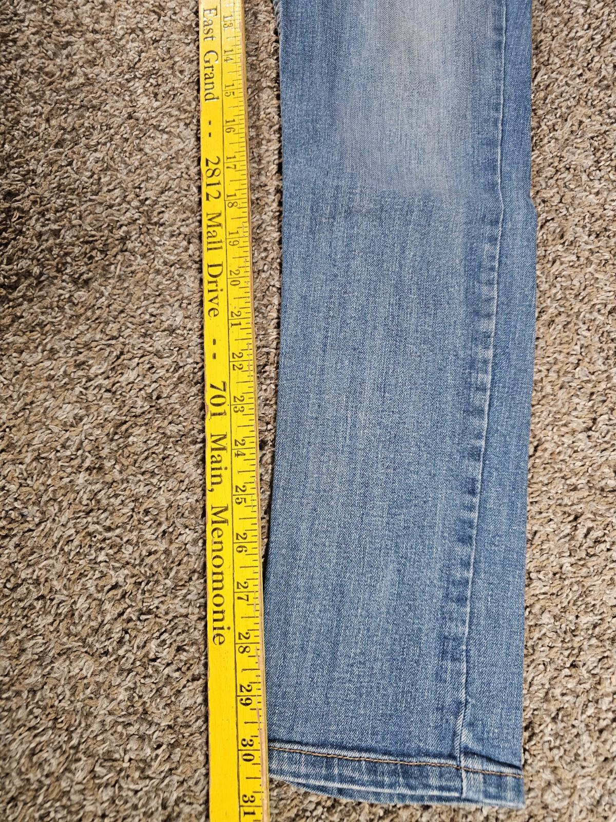 Levis 524 Jeans Womens 7M Too Superlow Skinny Low Rise