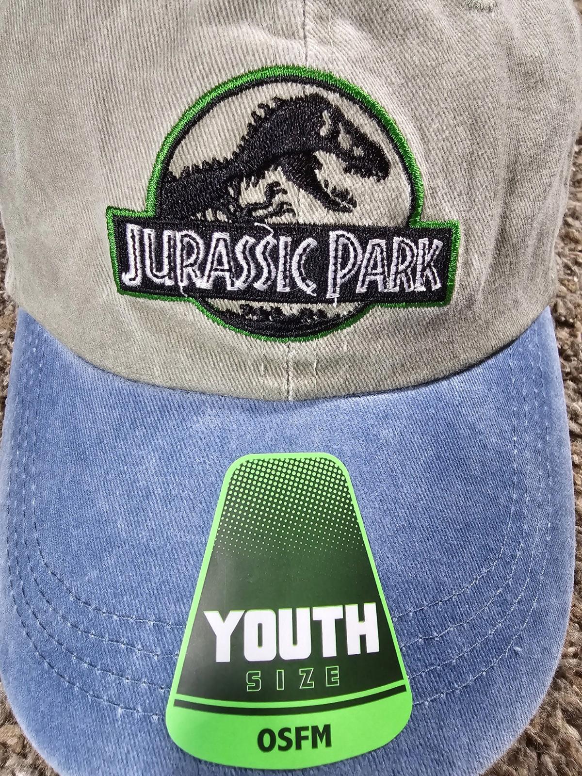 Jurassic Park Youth Hat  Iconic Dinosaur Logo, Adjustable