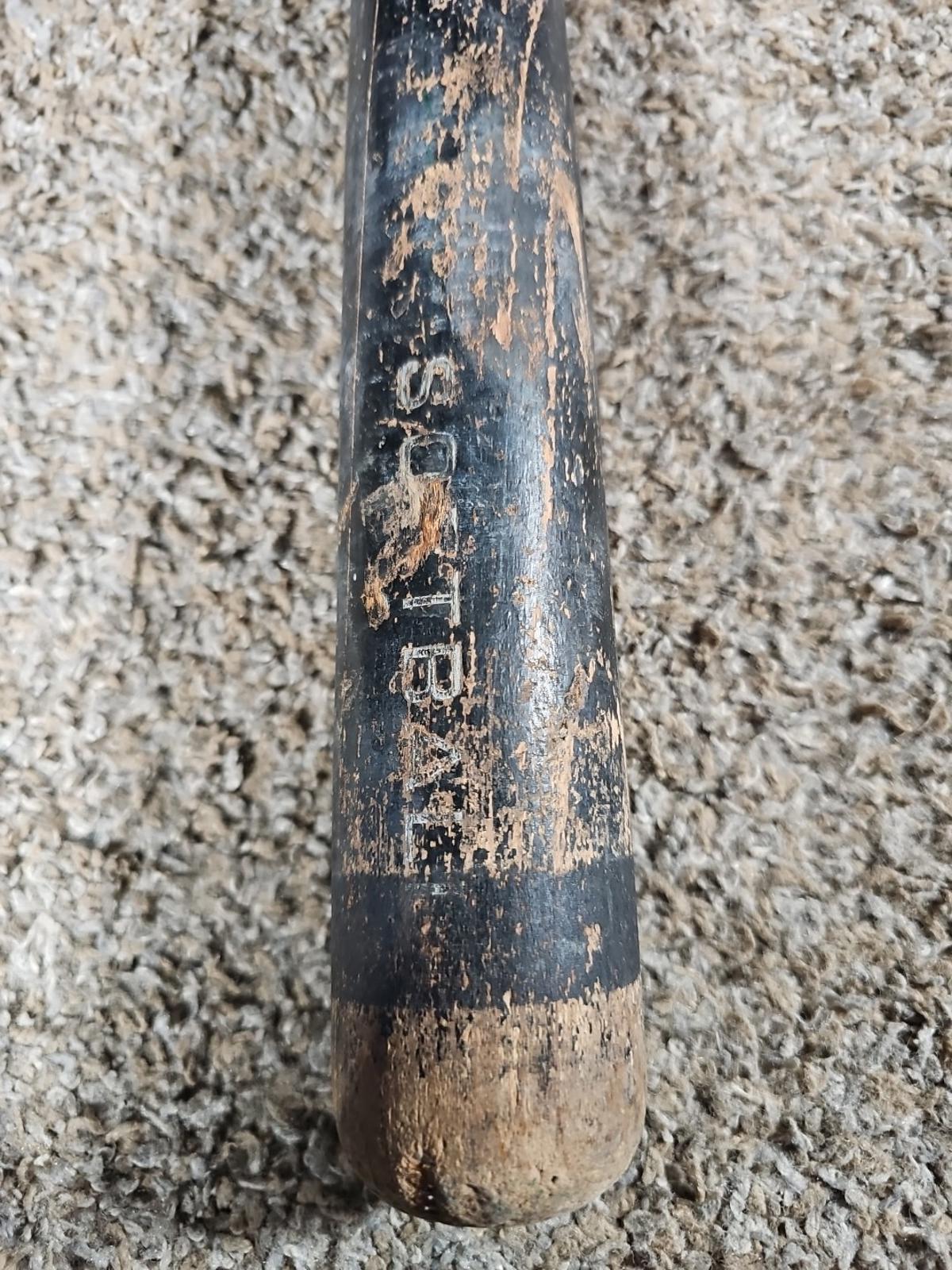 joe engel bat co 32D Laminated hickory handle softball bat Chattanooga TN 34"