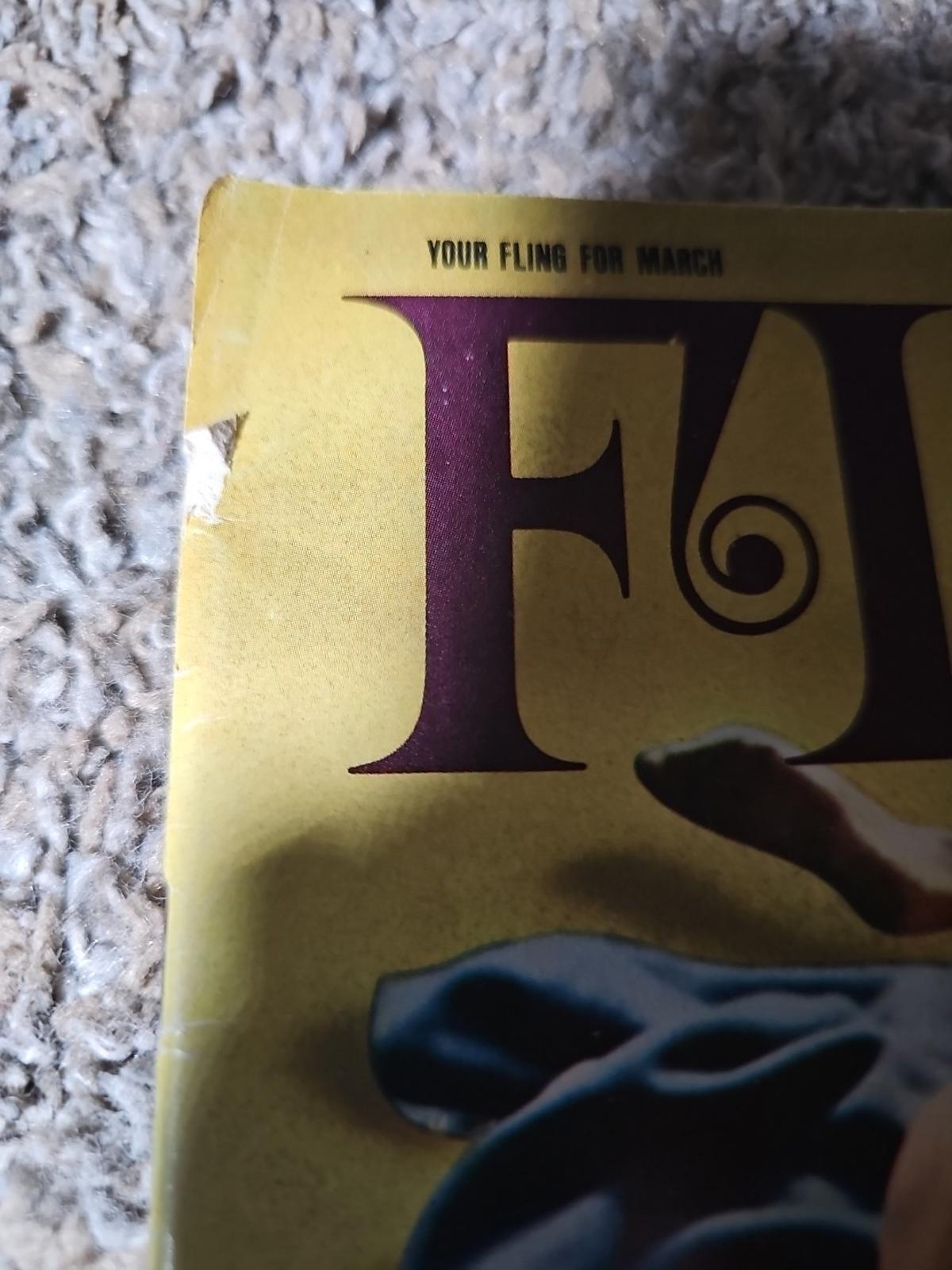 Fling Mans Favorite Pastime Magazine March 1966