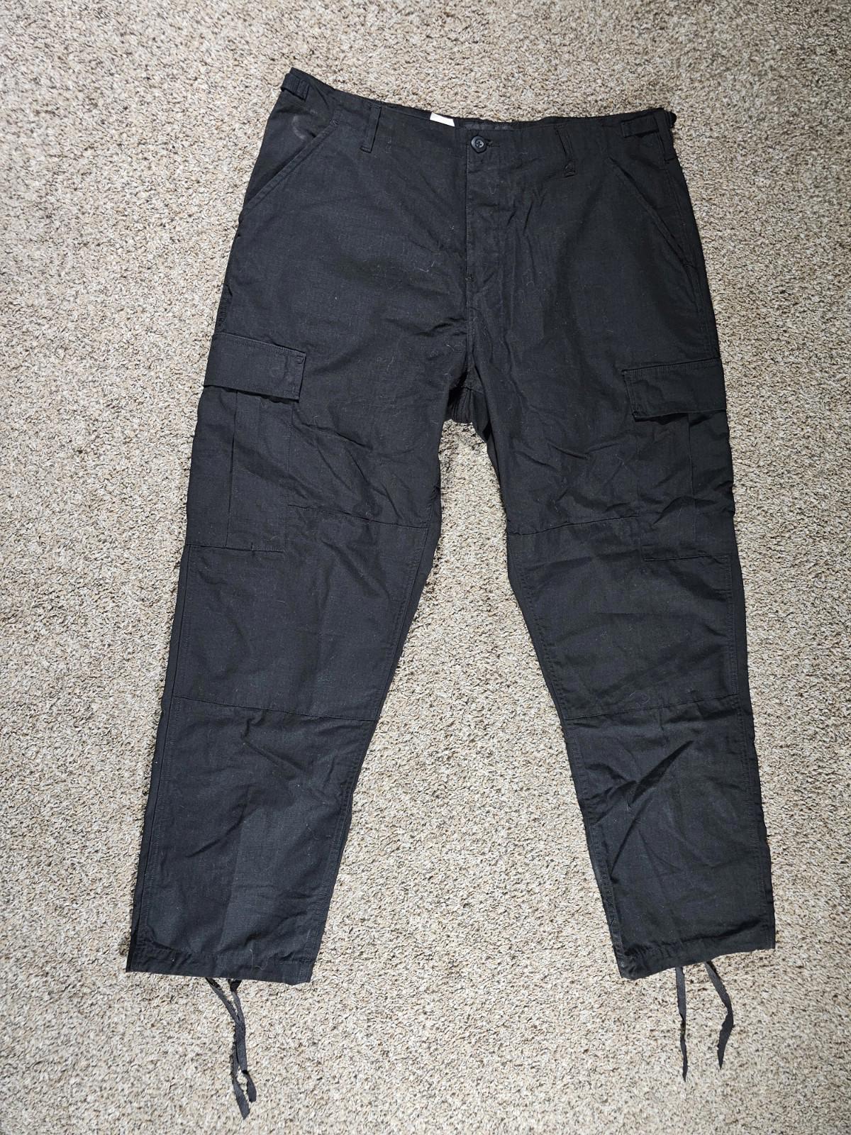 MOC Military Outdoor Clothing Ripstop Cargo Pants Black L