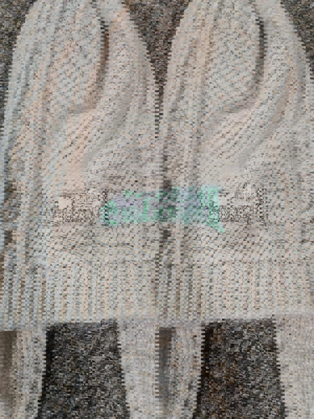 Cream Cable Knit Saint Brendans Irish Cream Hat Pom Earflap