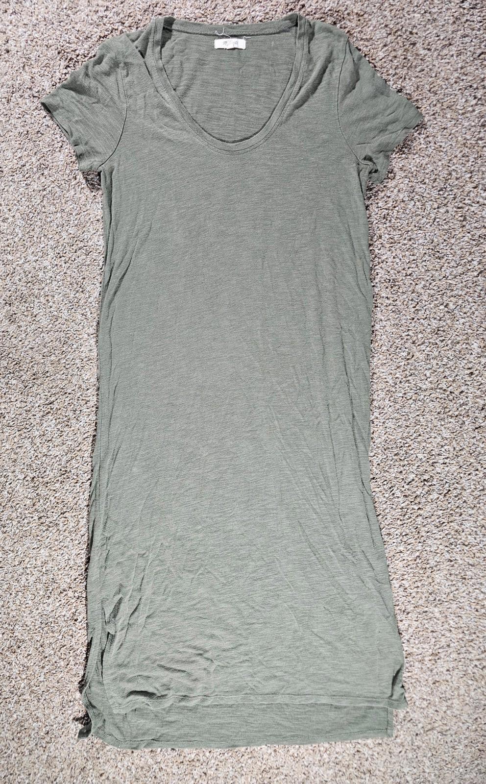 Madewell Dress Medium Green Midi Casual Everyday Boho