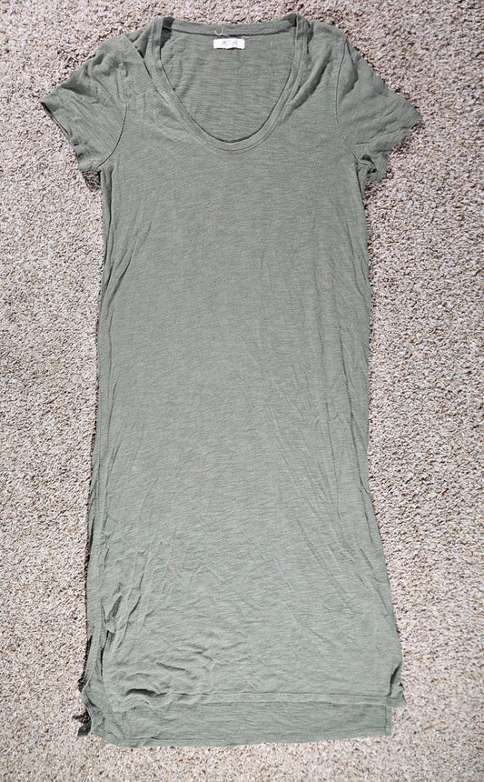 Madewell Dress Medium Green Midi Casual Everyday Boho