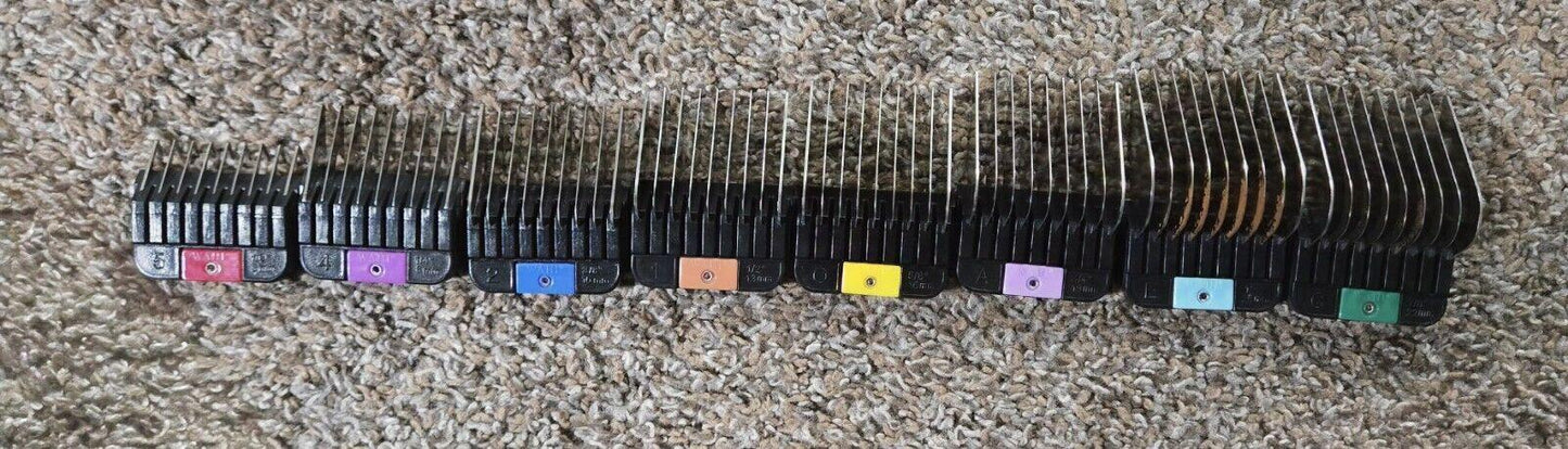 Stainless Steel Hair Clipper Attachment Comb Set Moser Wahl Ermila 1247-7440