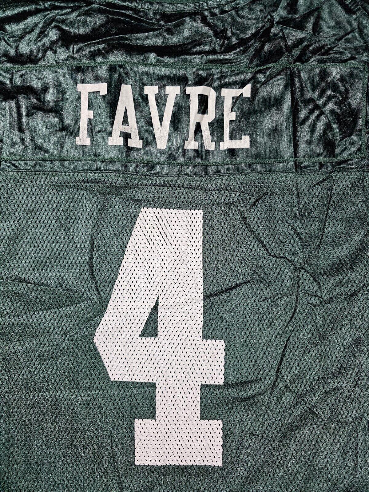 Brett Favre #4 New York Jets NFL Reebok Rbk Jersey M Green