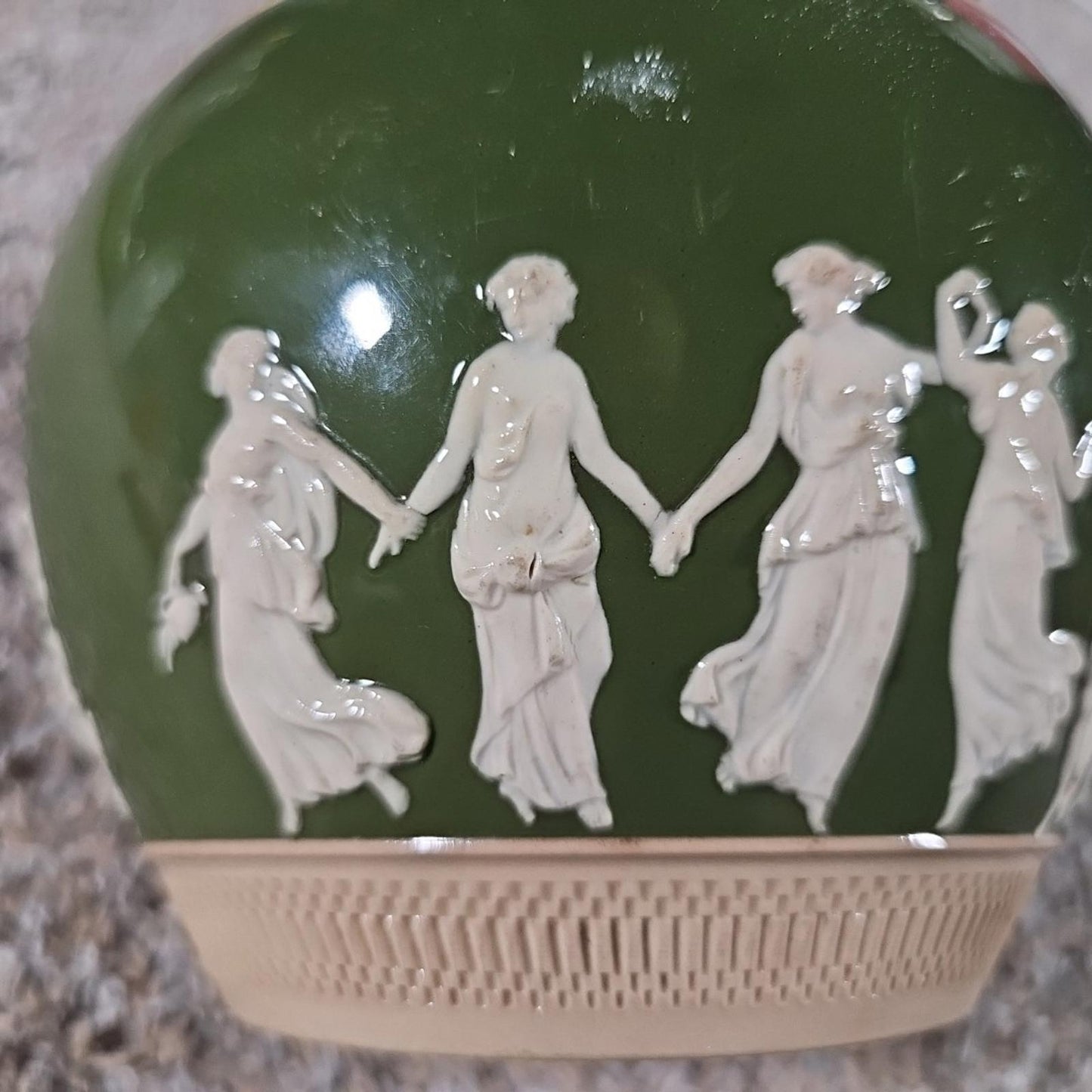 copeland late spode Green Jug Made In England
