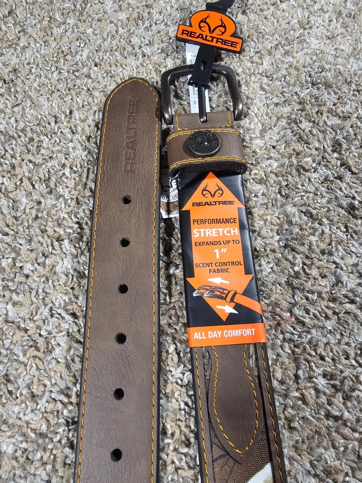 Realtree bonded leather camo belt XL 42-44 NWT