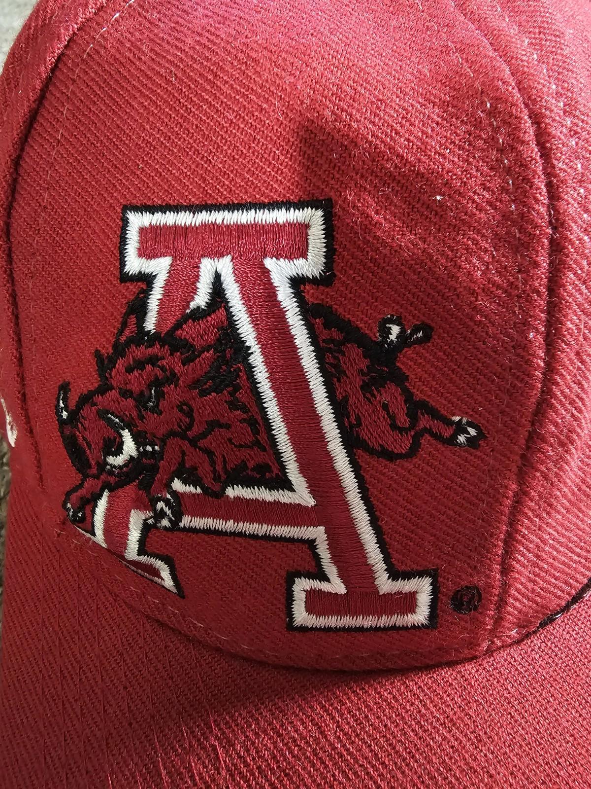 Vintage 90s Arkansas Razorbacks APEX One Snapback Hat NCAA