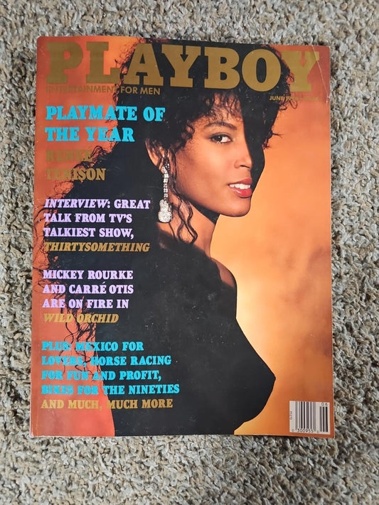 Playboy Magazine June 1990 Renee Tenison Centerfold Intact
