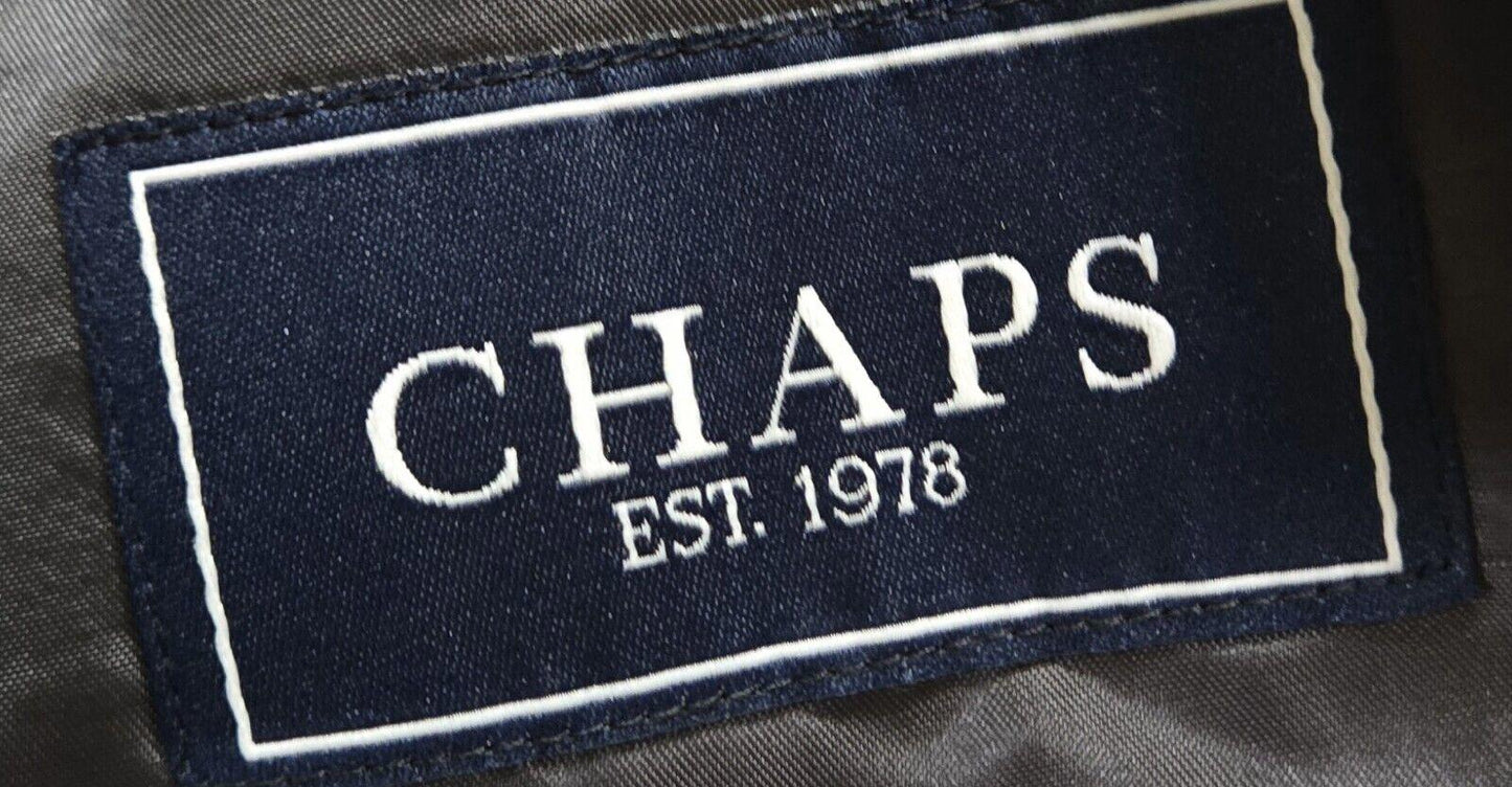 Chaps Two-Button Black Blazer Corduroy Jacket Sz 44L HR