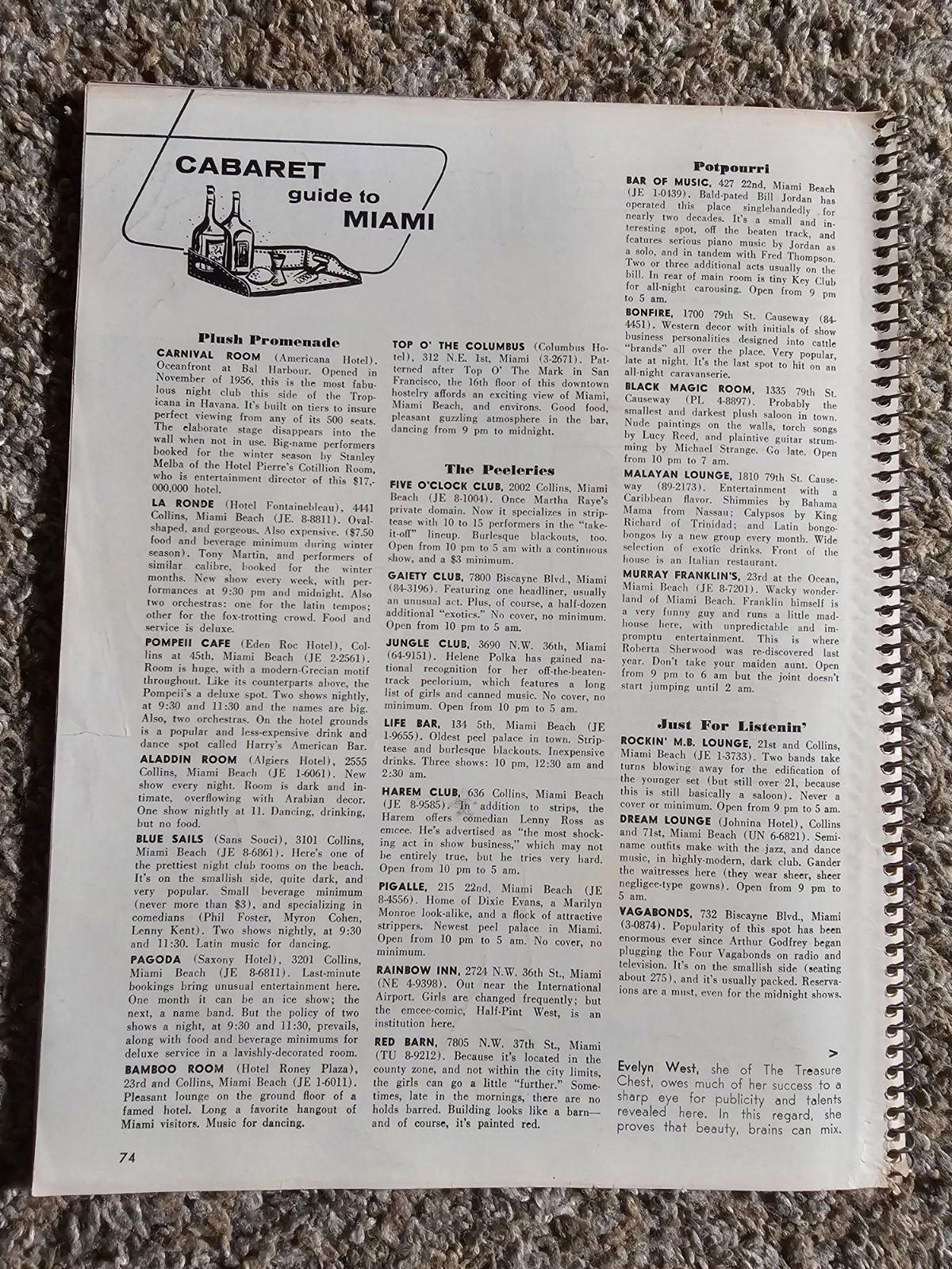 Cabaret Vol. 5, 1956  Jayne Mansfield & More! Pin-ups!