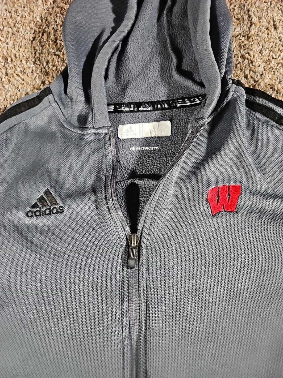 Adidas Wisconsin Badgers M Fullzip Hoodie