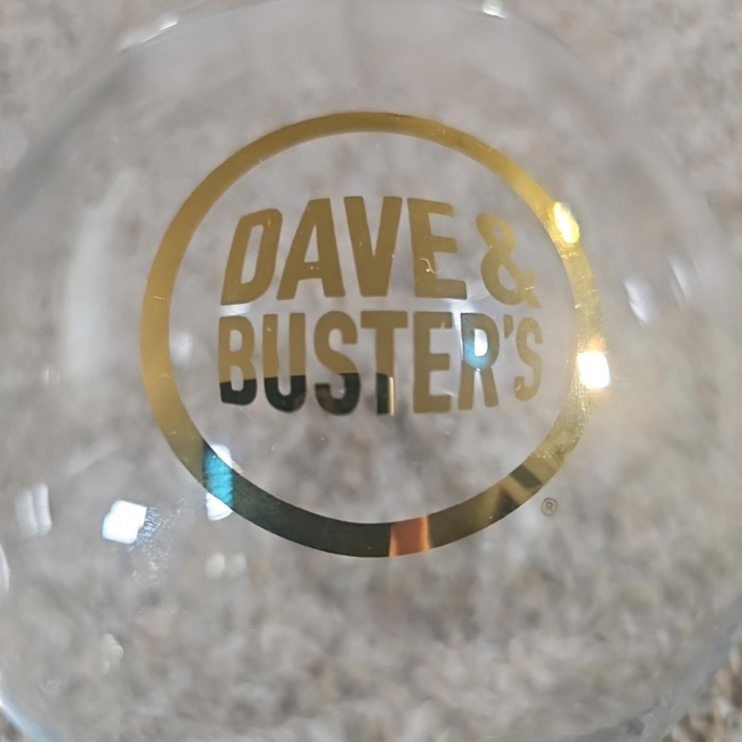 dave & busters large snifter bowl glass