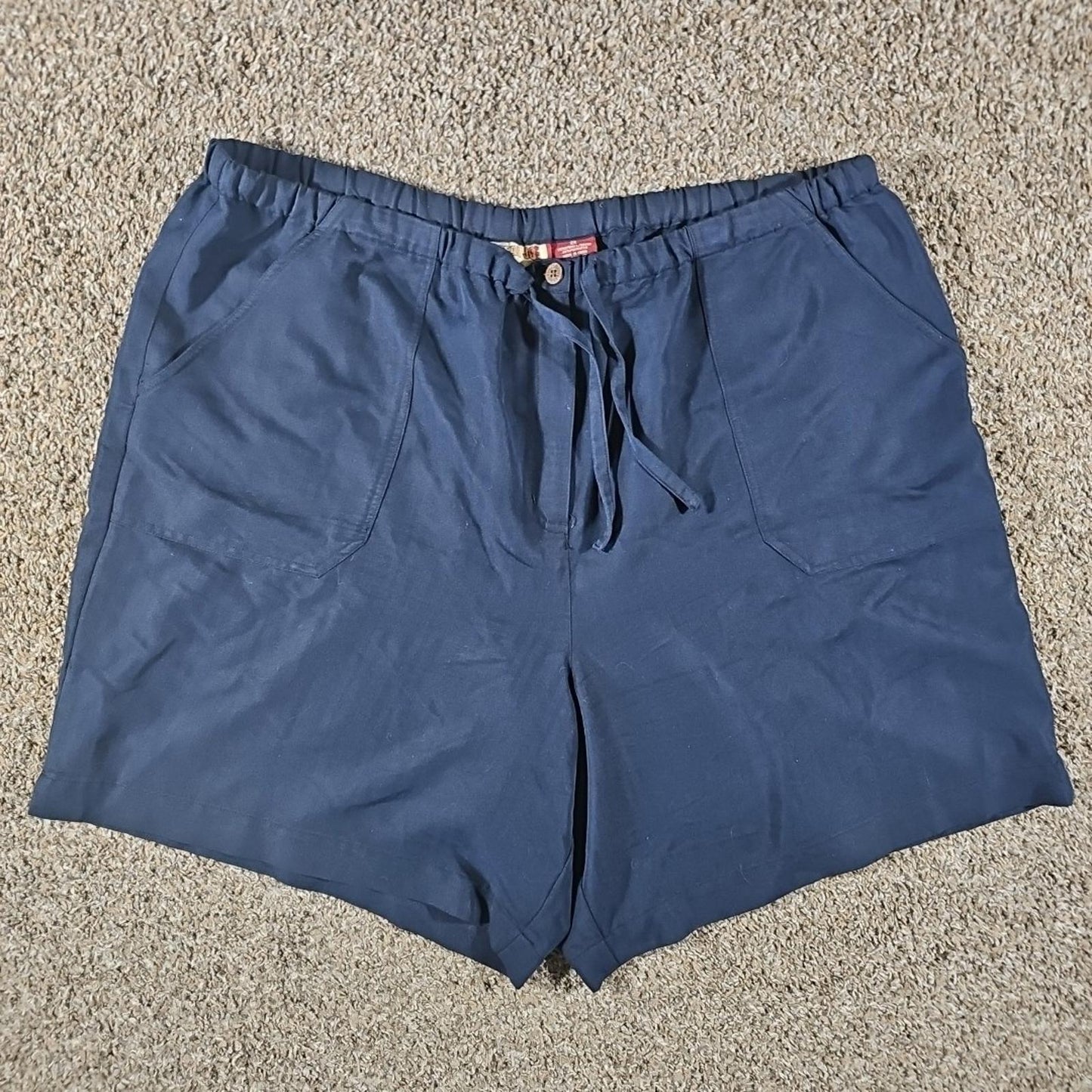 Caribbean Joe Shorts Womens 2X Drawstring Vacation Beachwear
