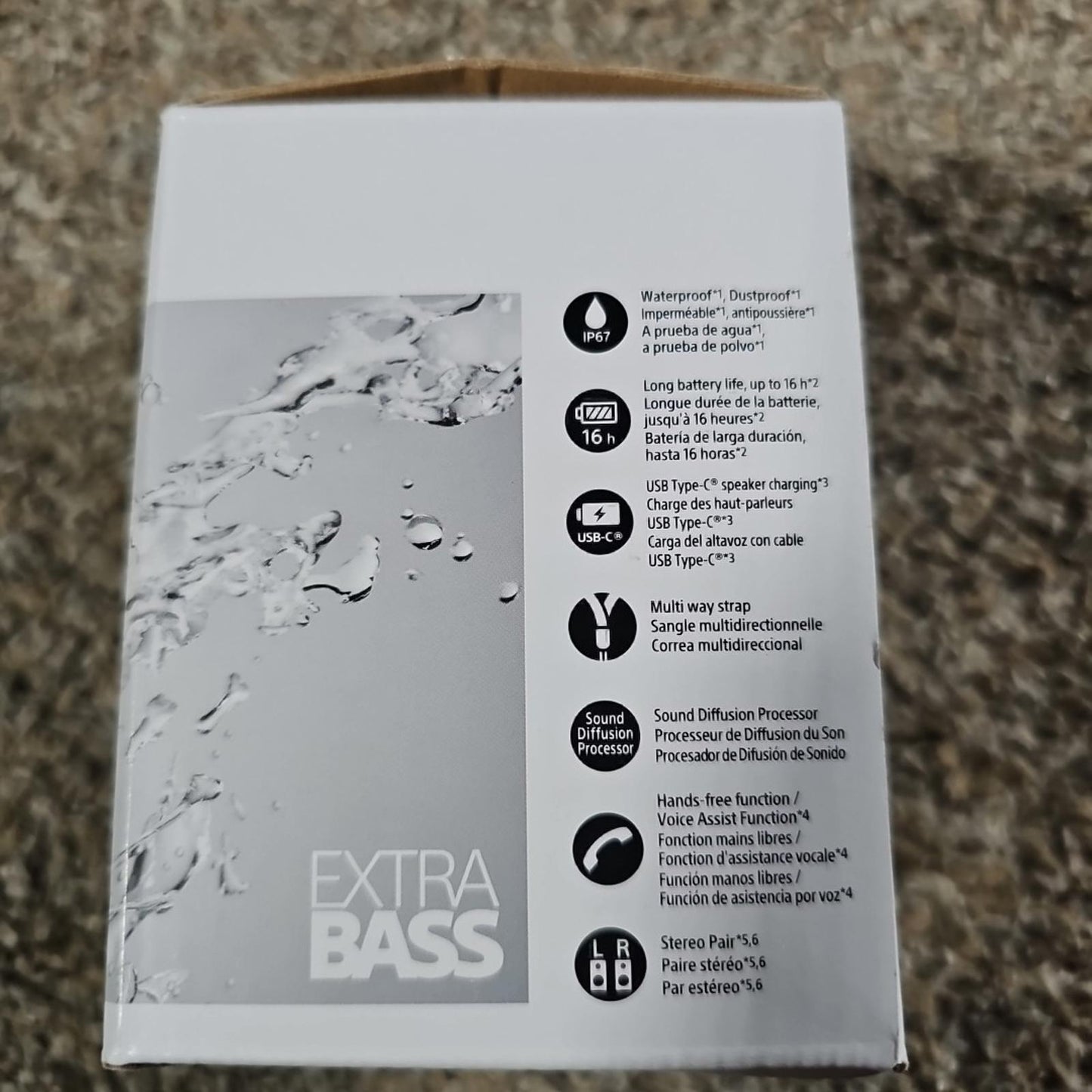 Sony SRS-XB13 Extra Bass Portable Bluetooth Speaker - Black