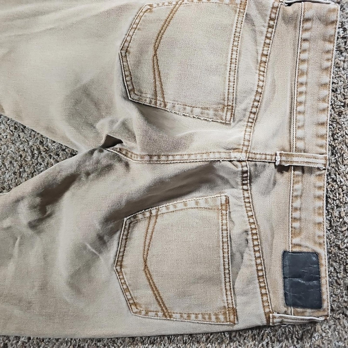 Bullhead Gravels Slim Khaki Washed Jeans Approx 30x30