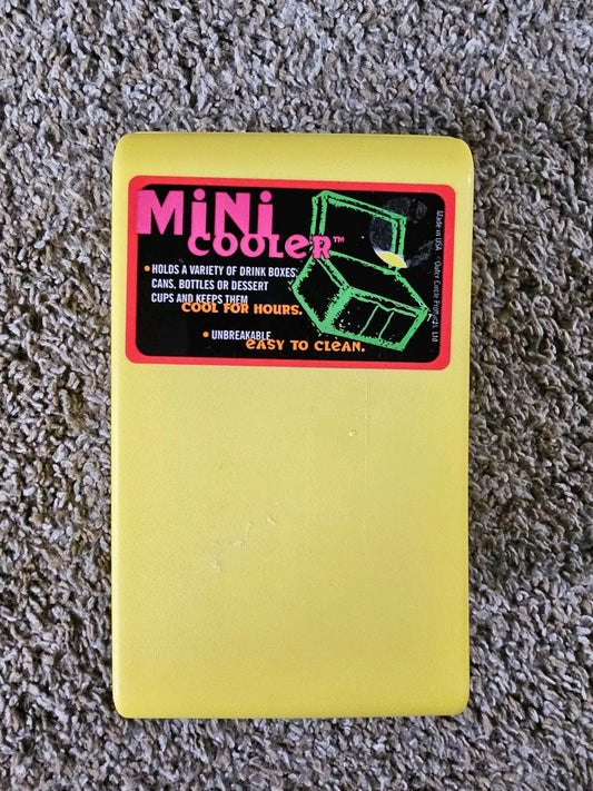 Mini CLIK COOLER - Juice Box/Soda - Insulated Yellow, Outer Circle Products 90s