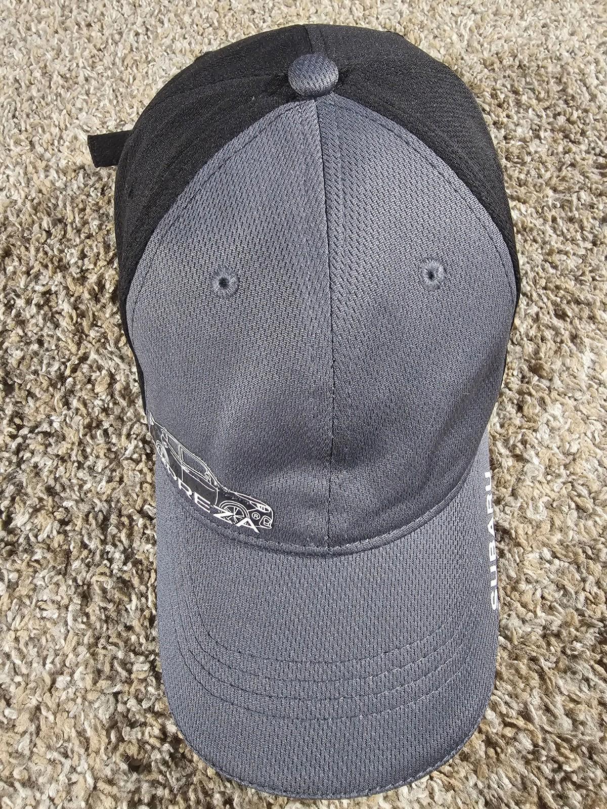 Subaru Impreza Hat Cap Gray Black Adjustable Strapback