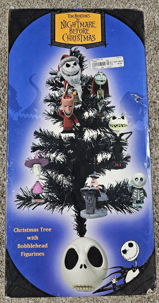 Tim Burton Nightmare Before Christmas Tree & Bobblehead Figures NECA Vintage