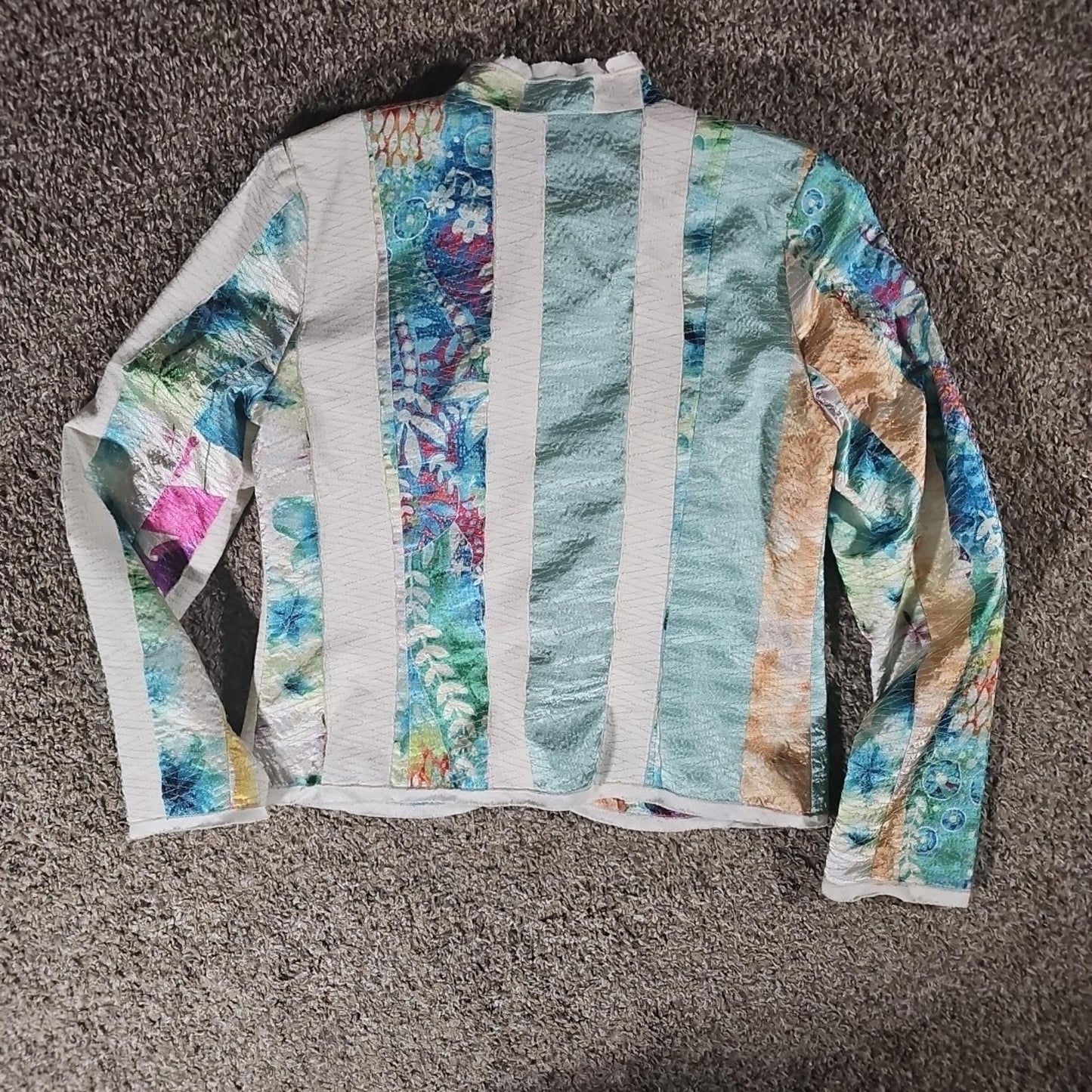 Canvasbacks Sz 8 Floral Coral Blazer