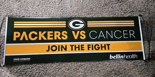 Idegy Packers Vs Cancer Vince Lombardi Bellin Health Join The Fight Banner
