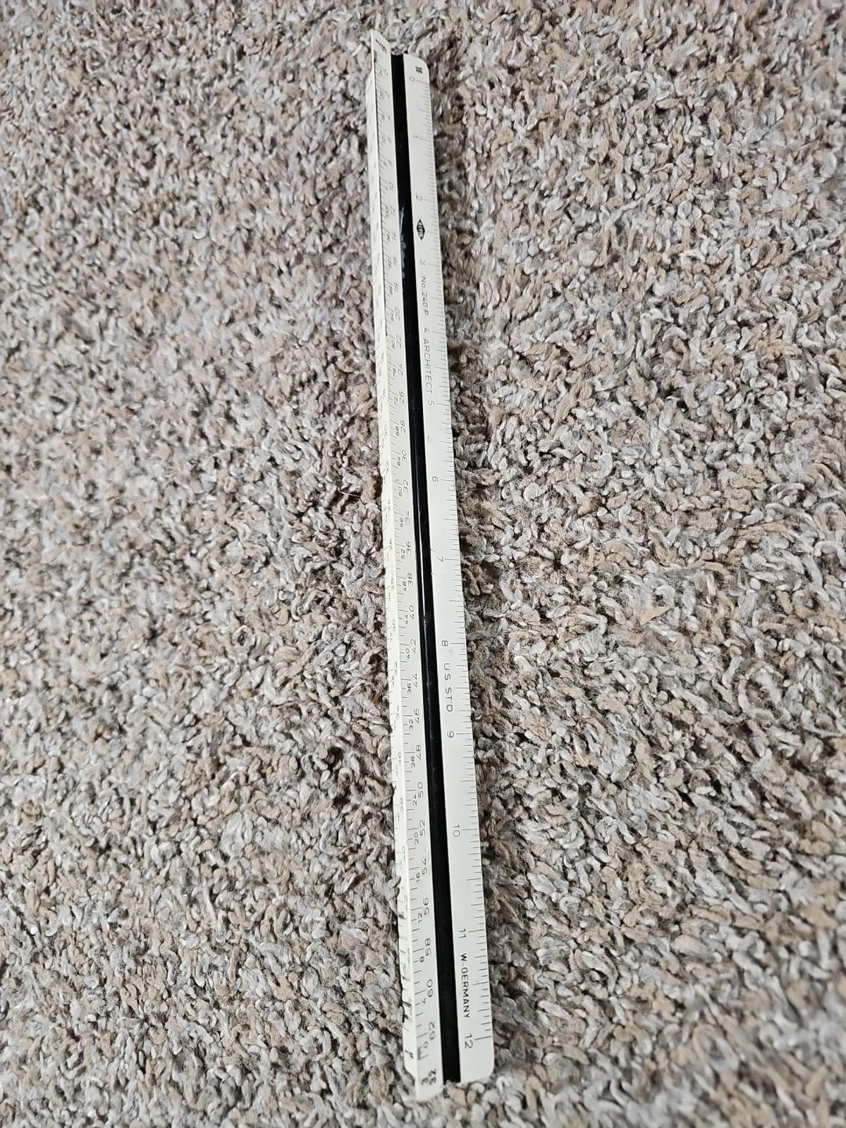 Vintage ALVIN No. 240P Architect Ruler West Germany