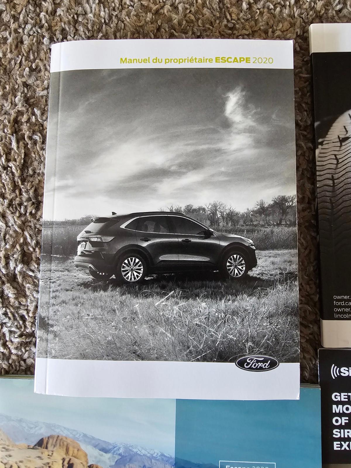 2020 Ford Escape Owners Manual Handbook Portfolio SPANISH