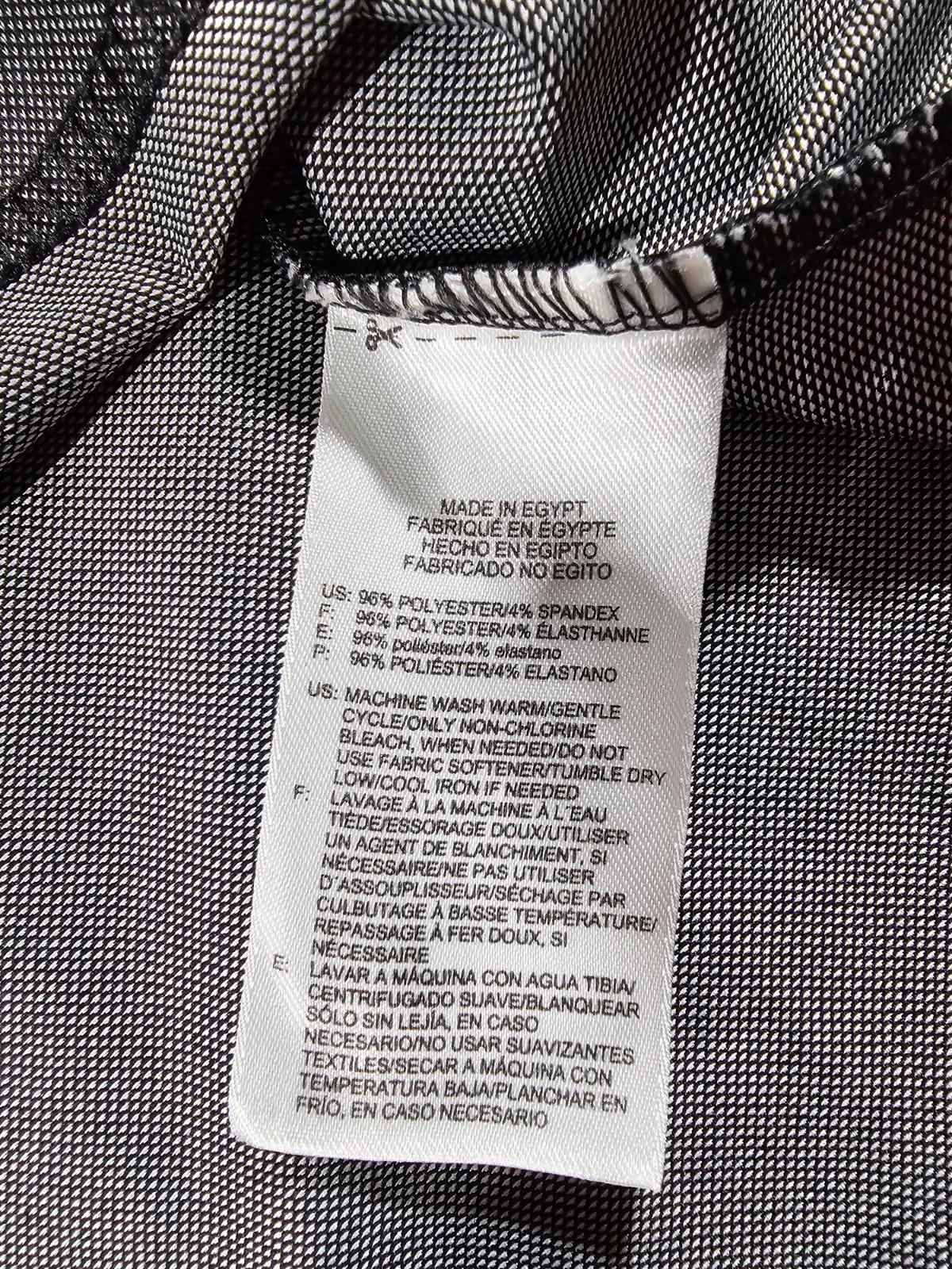 Reebok Golf 6xl Gray Black Polo Shirt