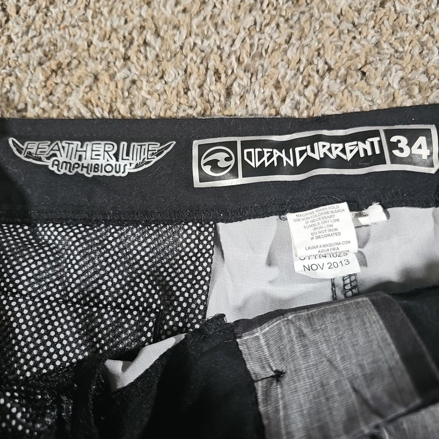 Ocean Current Featherlite Amphibious Hybrid Board Shorts 34