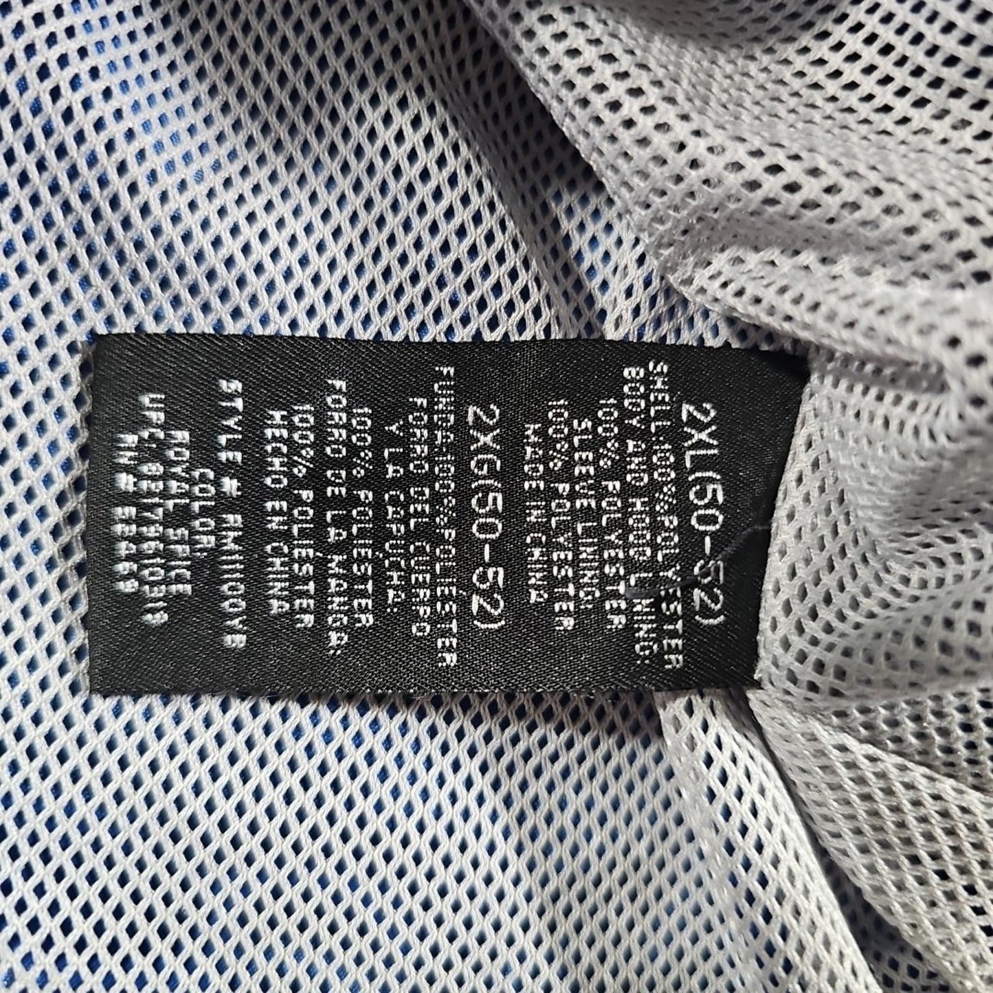 Starter 2XL 50-52 Blue Fullzip Hooded Jacket
