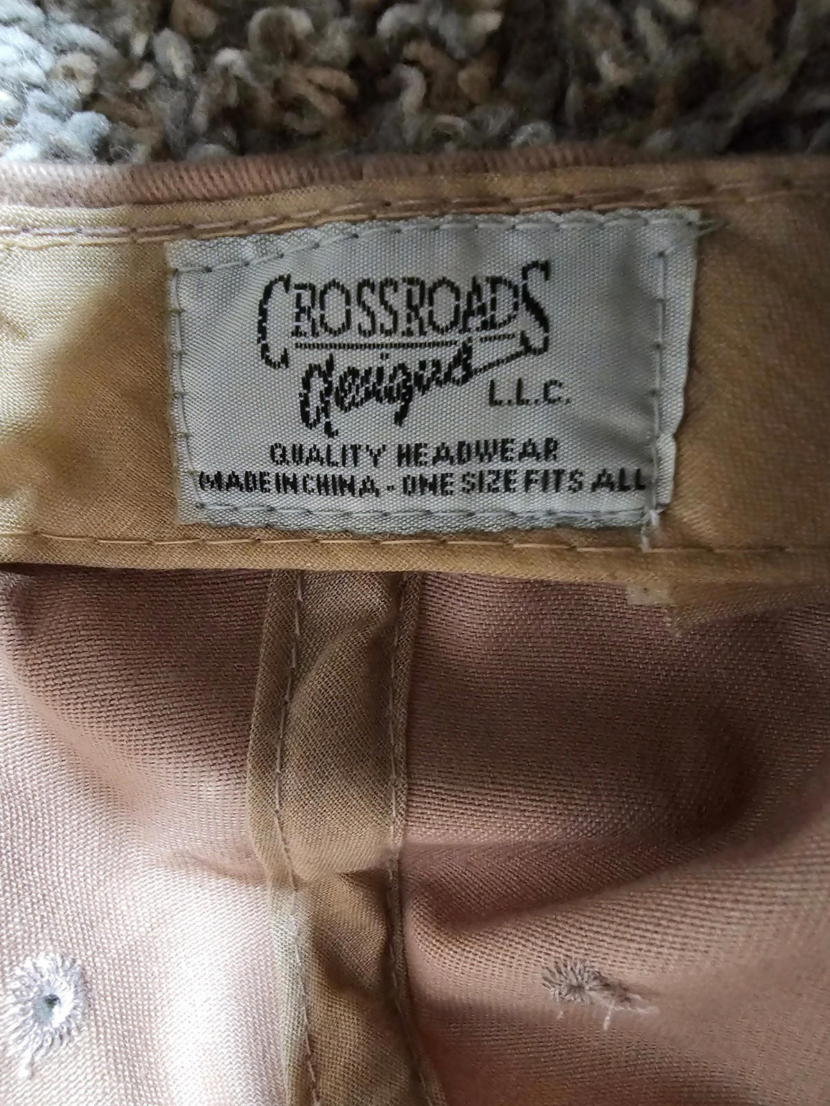 fitz rainbow strapback Crossroads Designs hat