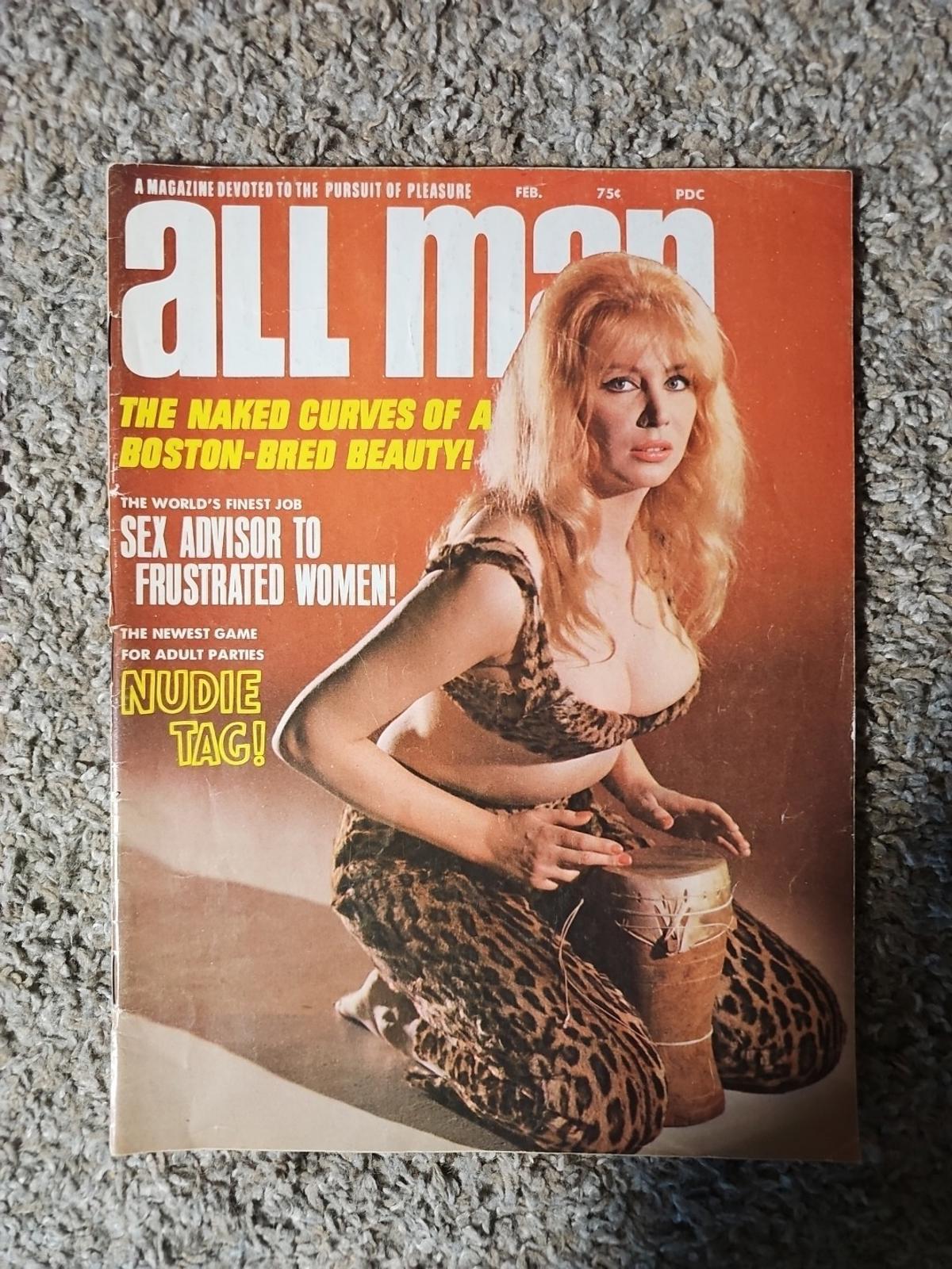 All Man Magazine Vintage February 1968